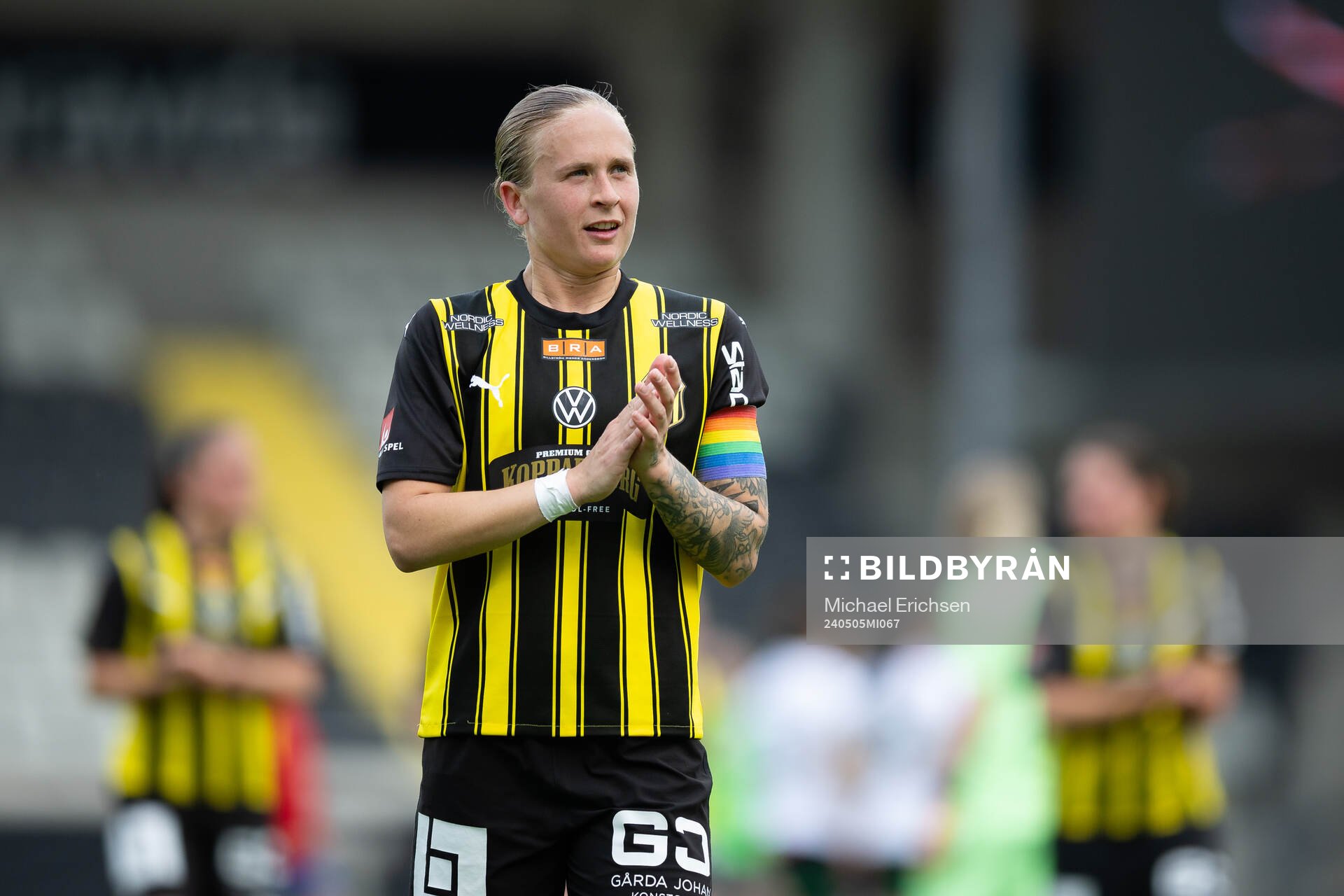 Häckens Filippa Curmark tackar klacken