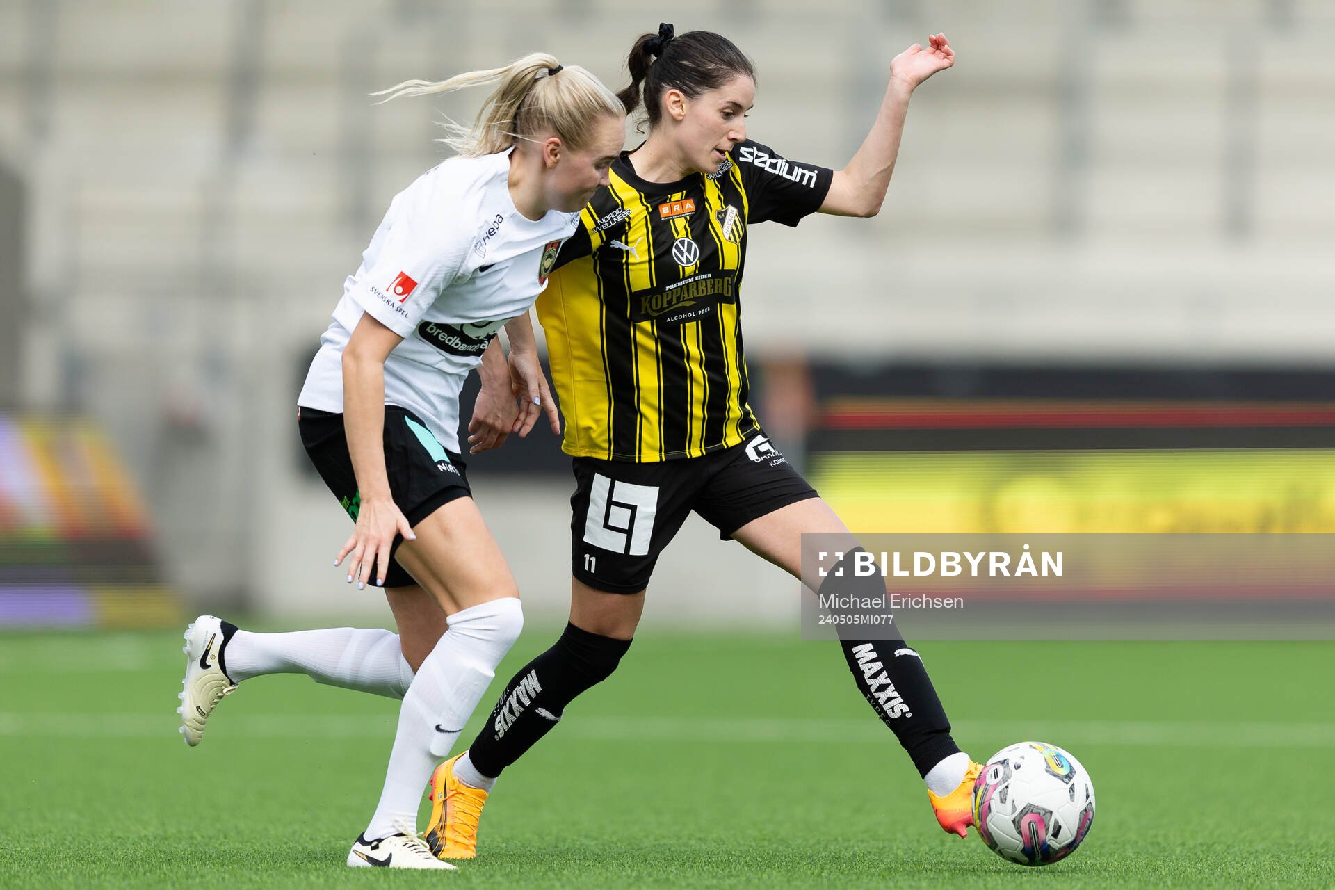 Brommapojkarnas Wilma Wärulf och Häckens Clarissa Larisey