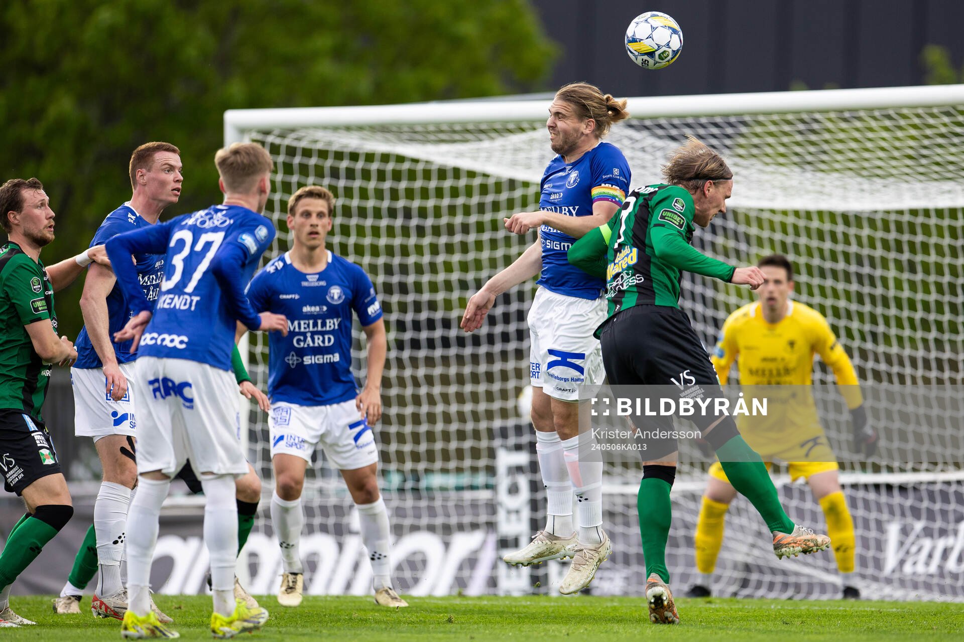 Trelleborgs Charlie Weberg och Varbergs Hampus Zackrisson