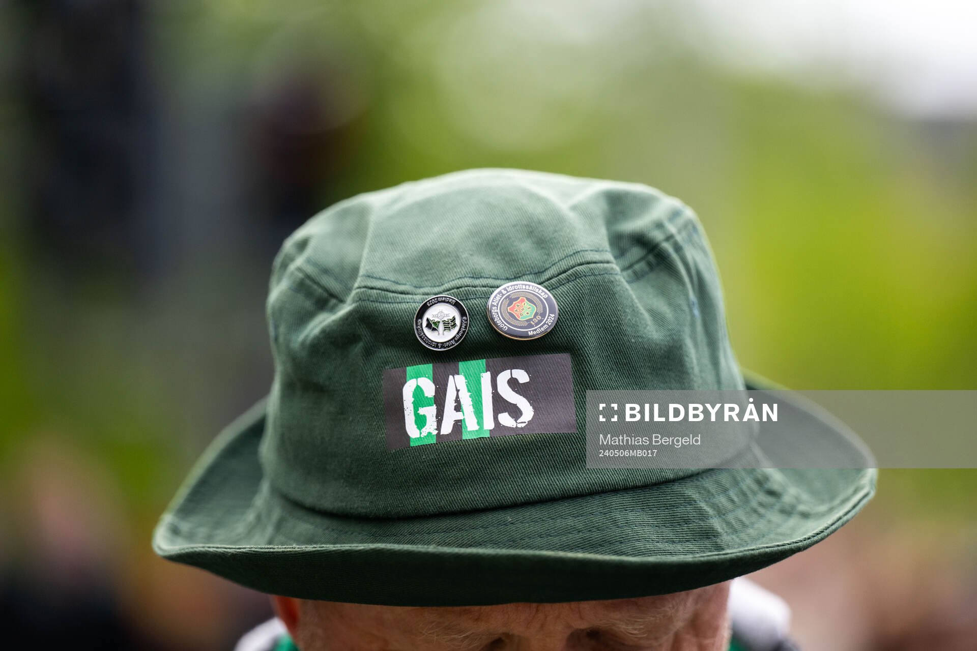 GAIS supporter med hatt
