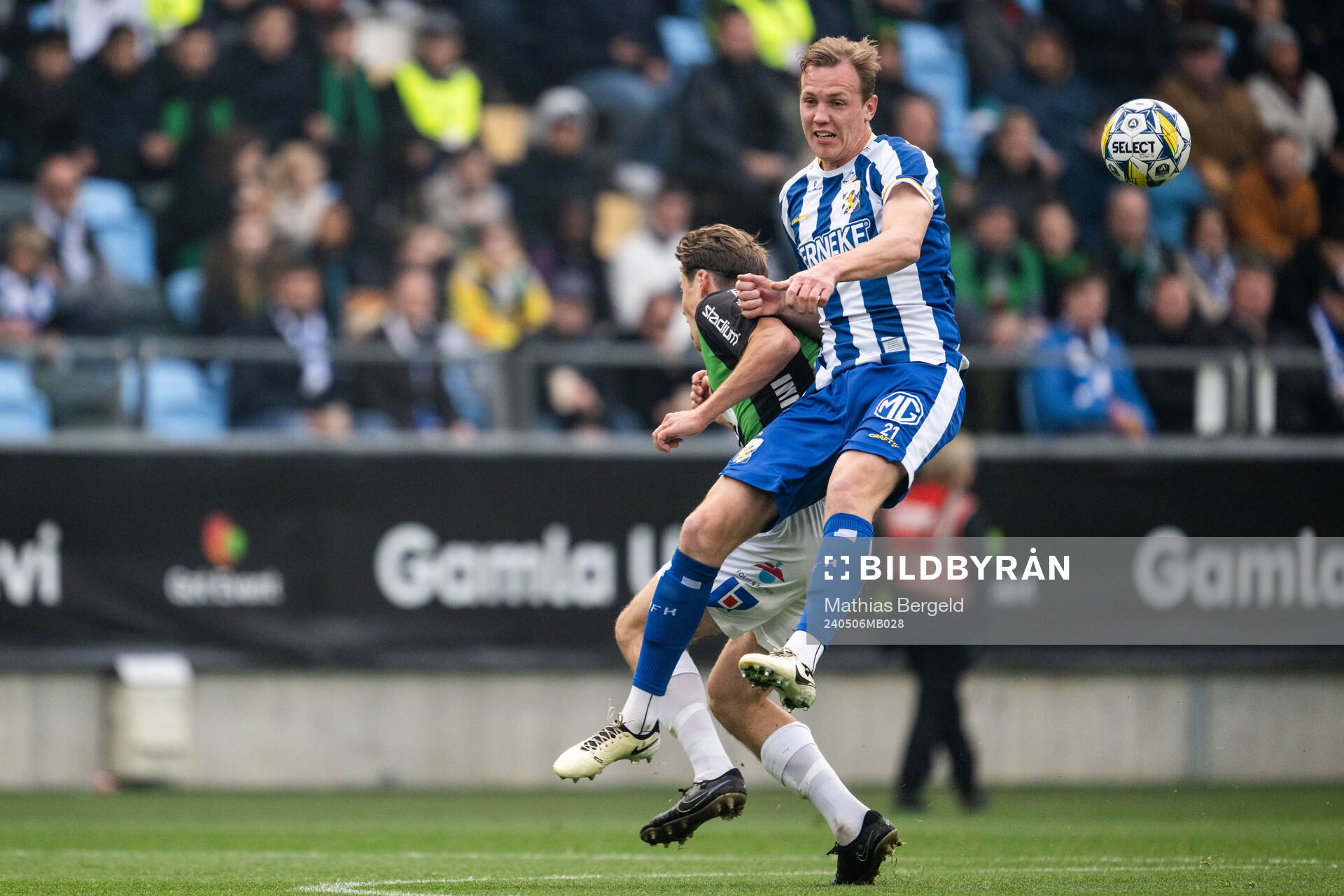 GAIS Axel Henriksson och IFK Göteborgs Adam Carlén