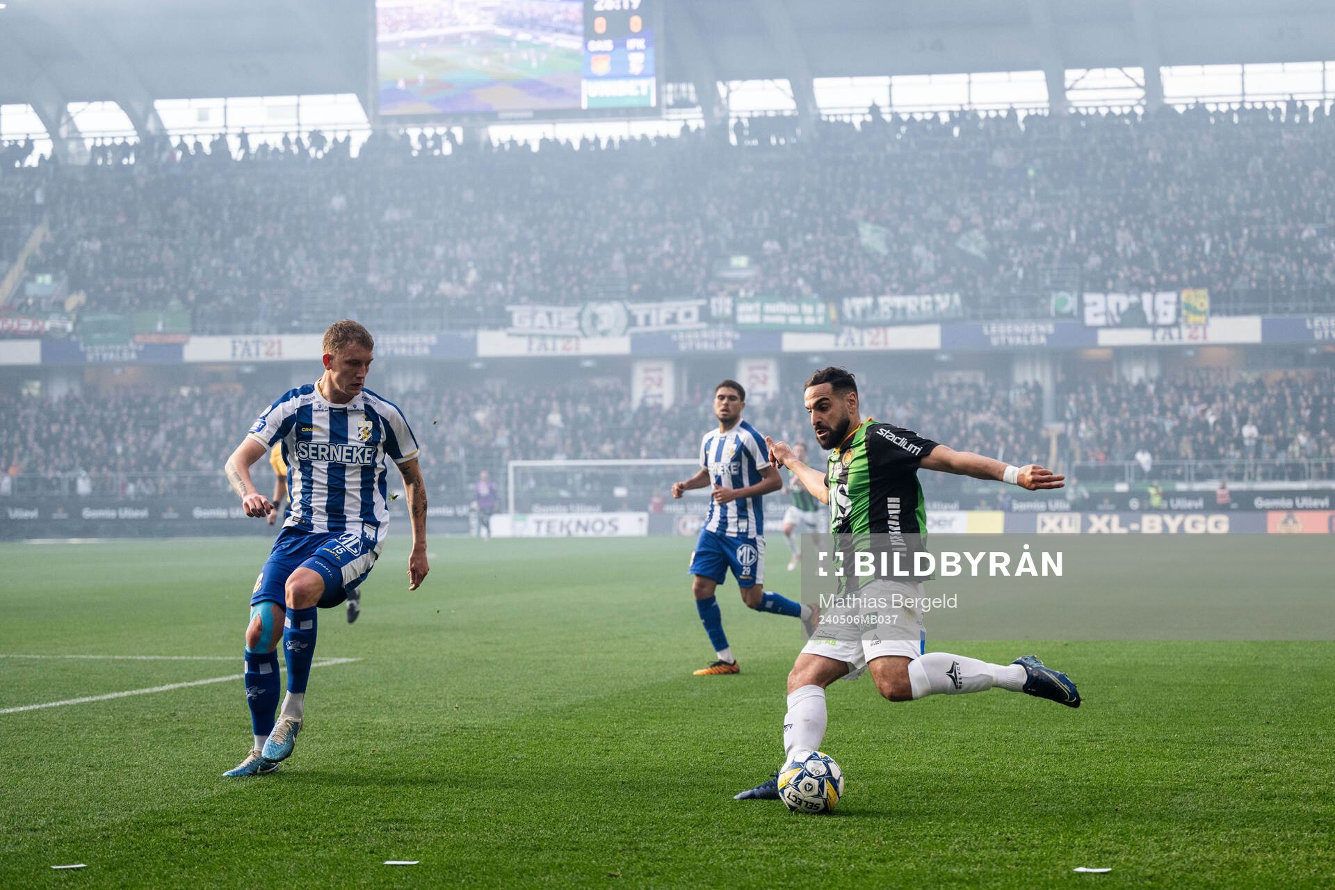 IFK Göteborgs Sebastian Hausner och GAIS Mervan Celik