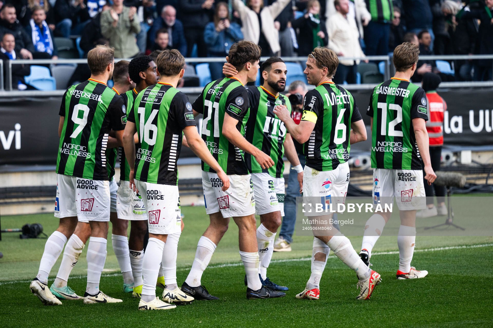 GAIS spelare jublar