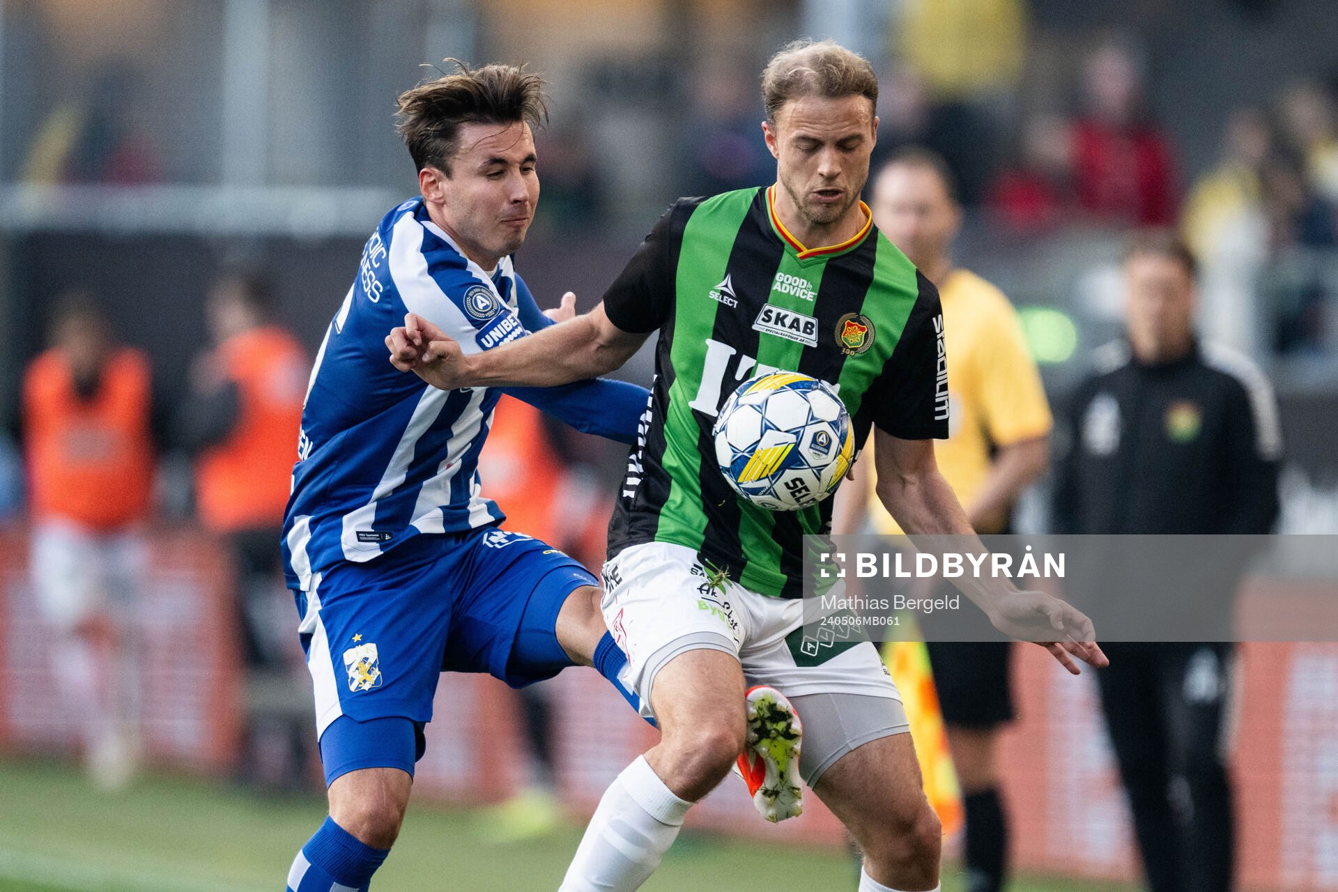 IFK Göteborgs Anders Trondsen och GAIS Gustav Lundgren