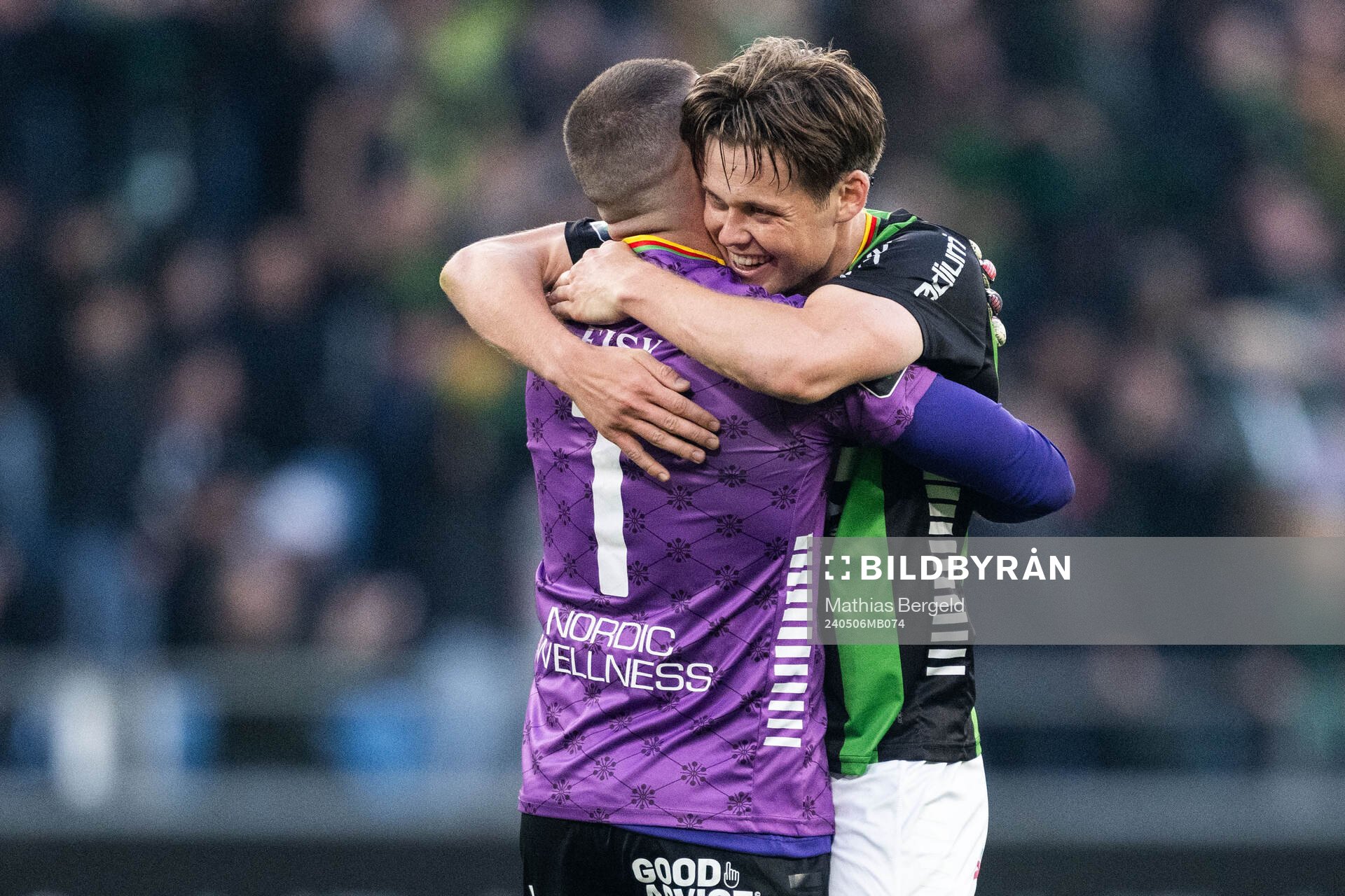 GAIS Mergim Krasniqi och Axel Henriksson jublar