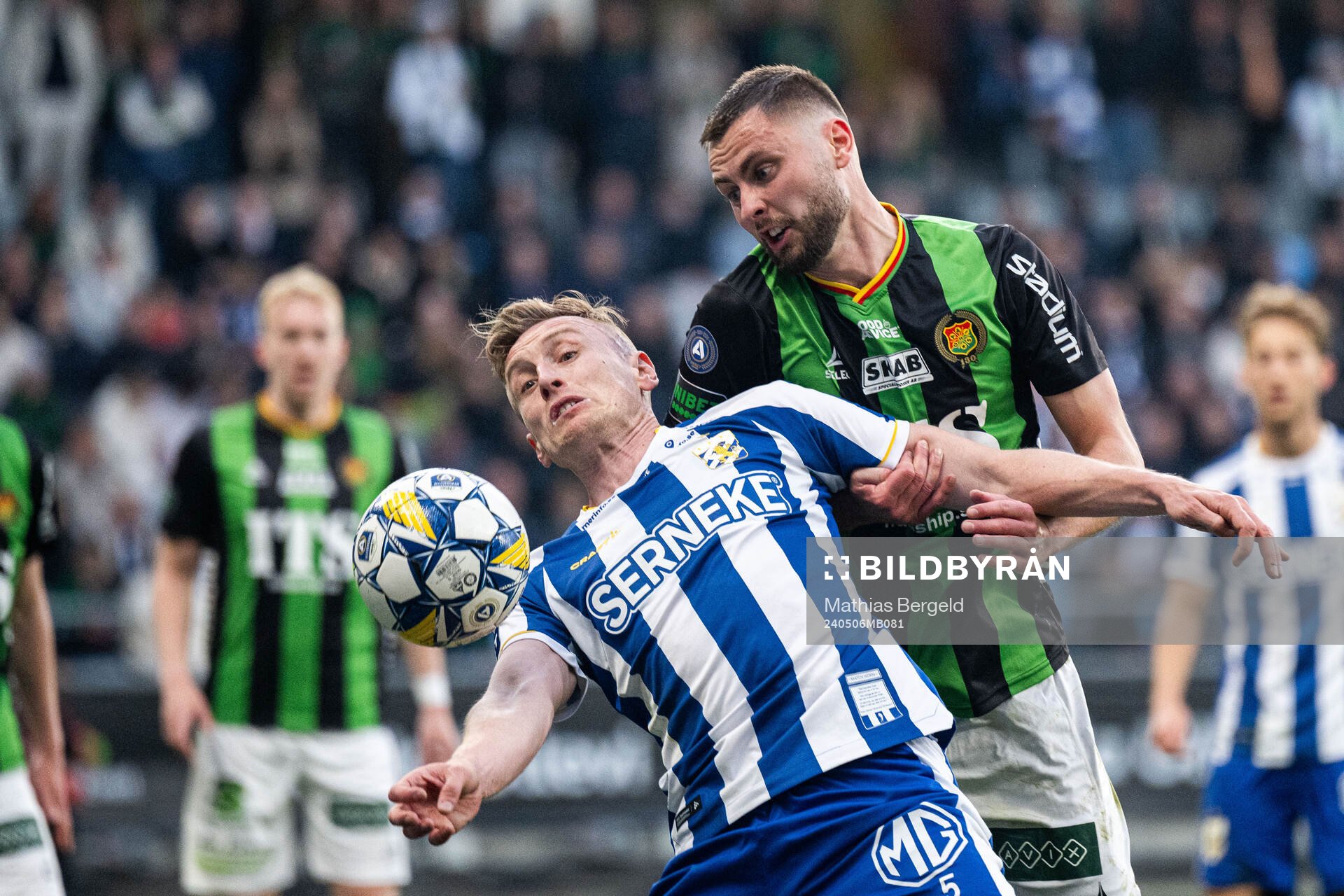 IFK Göteborgs Sebastian Ohlsson och GAIS Axel Norén
