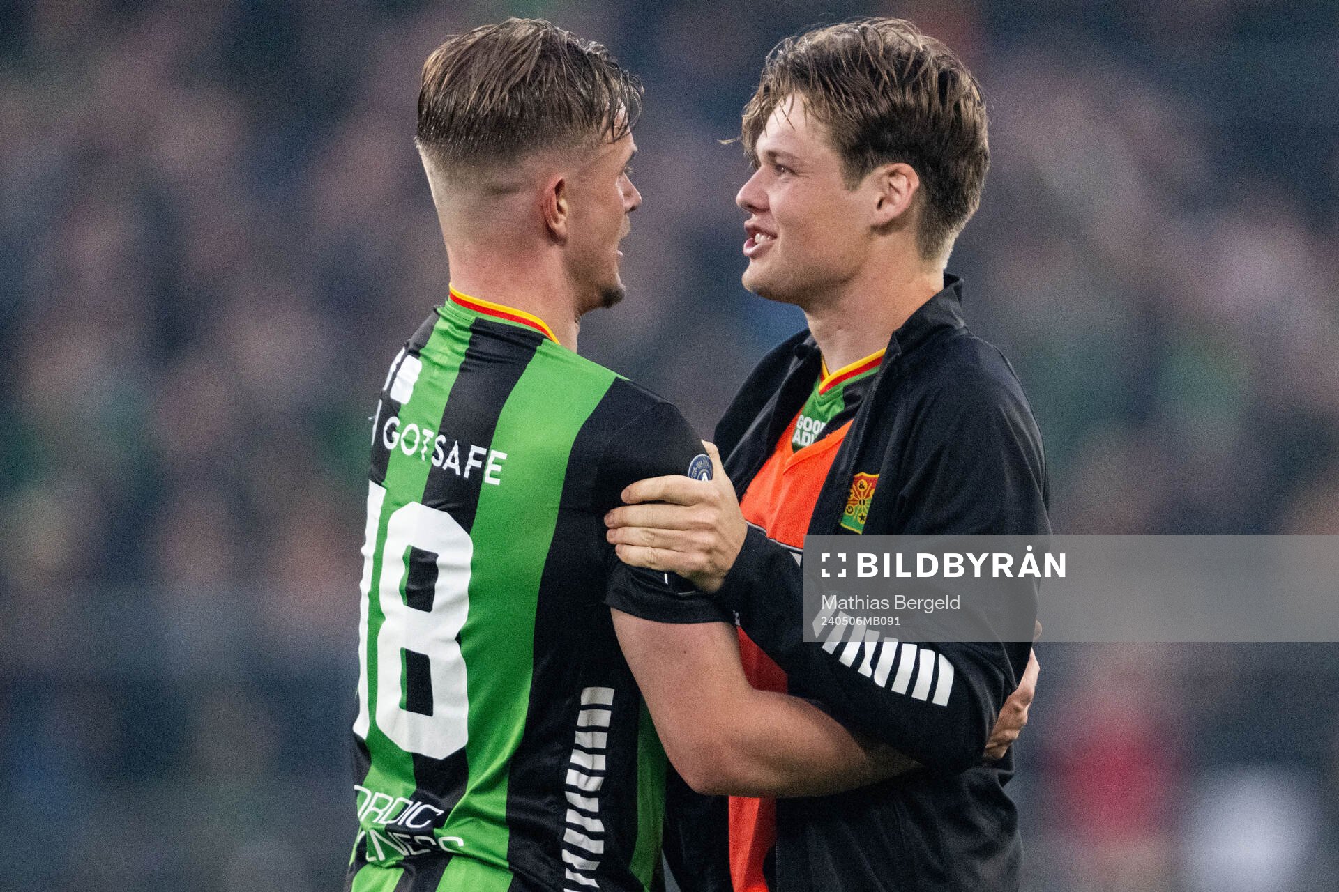 GAIS Alexander Ahl Holmström och Axel Henriksson jublar