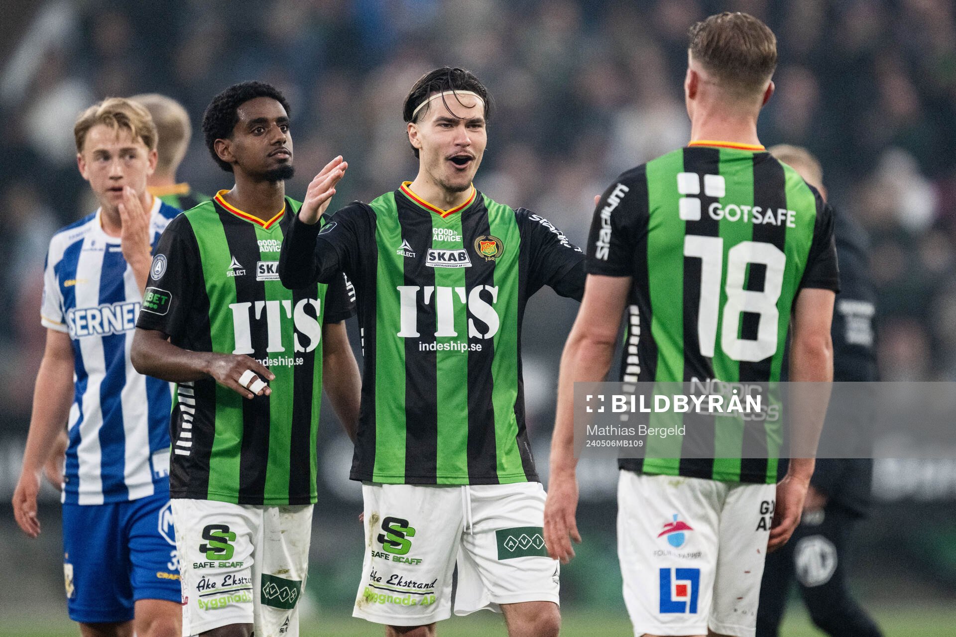 GAIS William Milovanovic och Alexander Ahl Holmström jublar