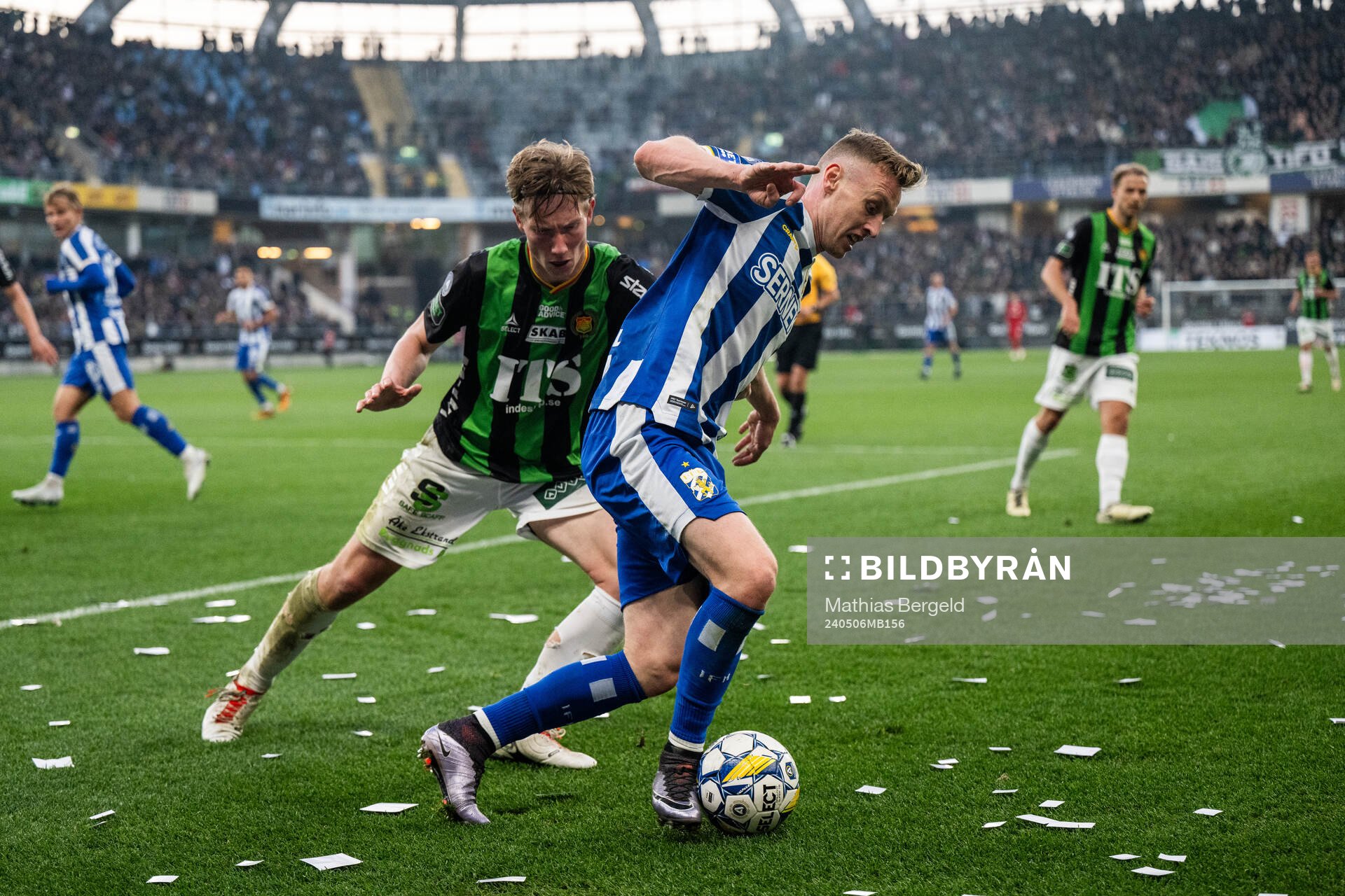 GAIS Robin Frej och IFK Göteborgs Sebastian Ohlsson