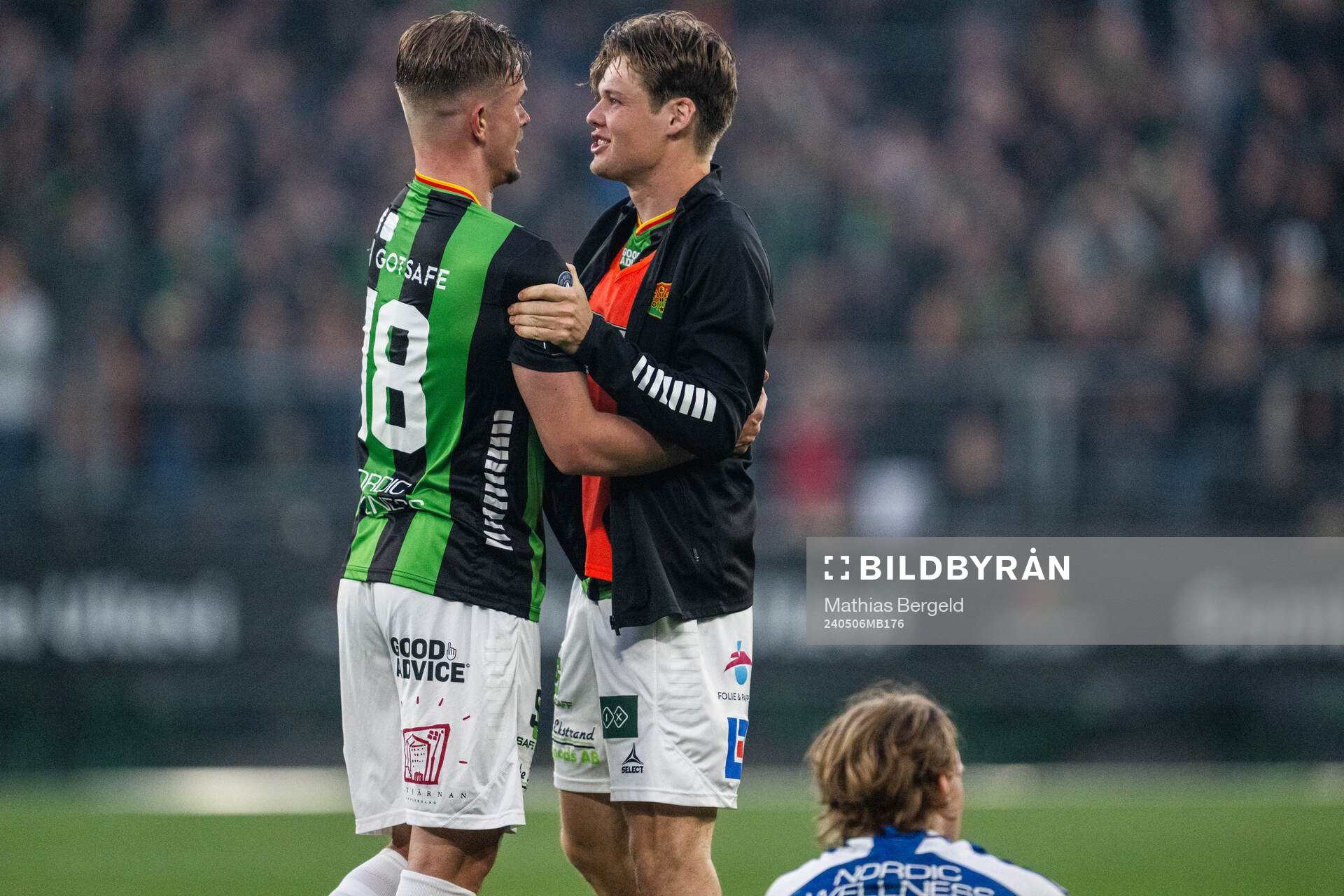 GAIS Alexander Ahl Holmström och Axel Henriksson jublar