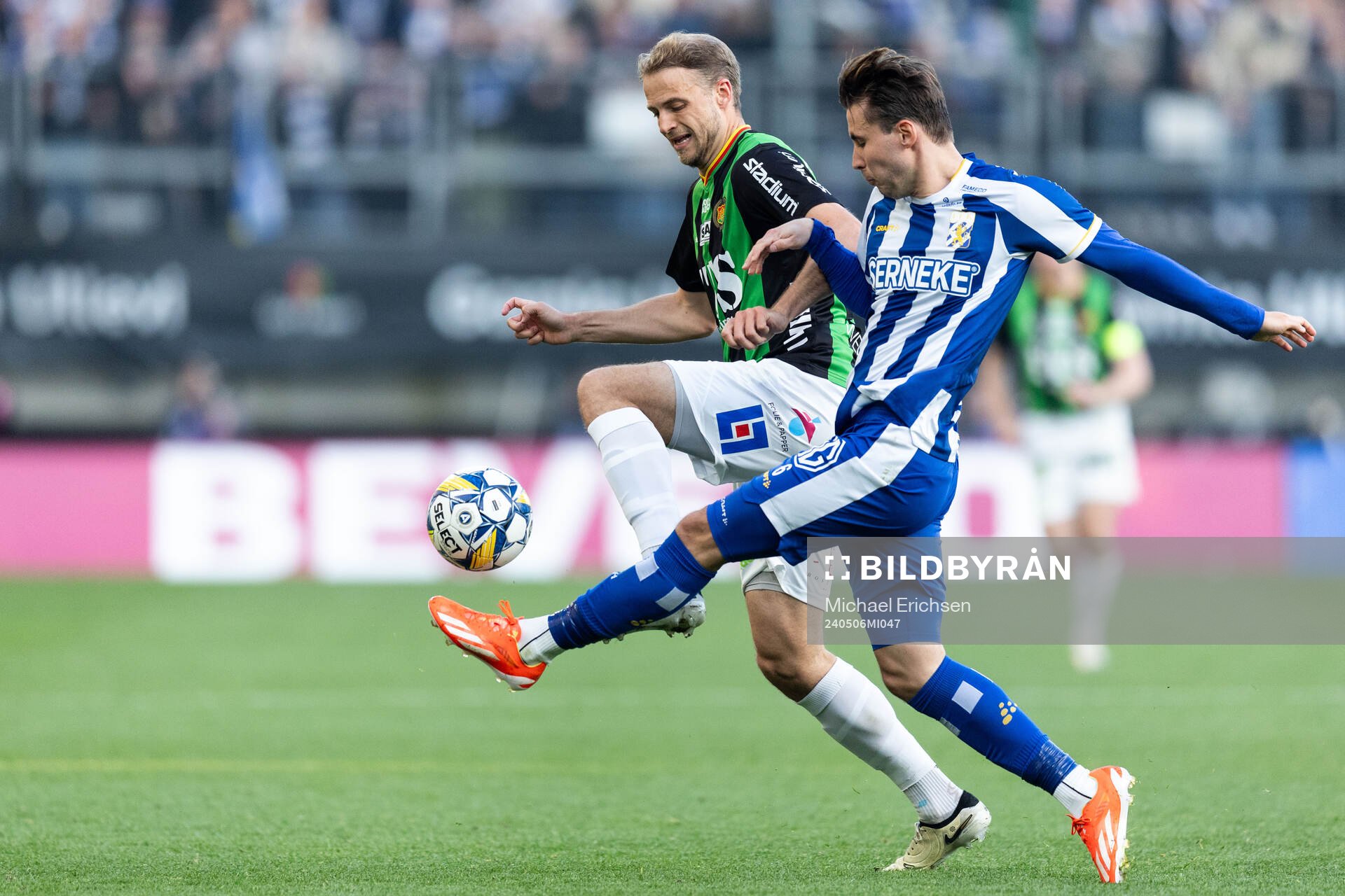 GAIS Gustav Lundgren och IFK Göteborgs Anders Trondsen