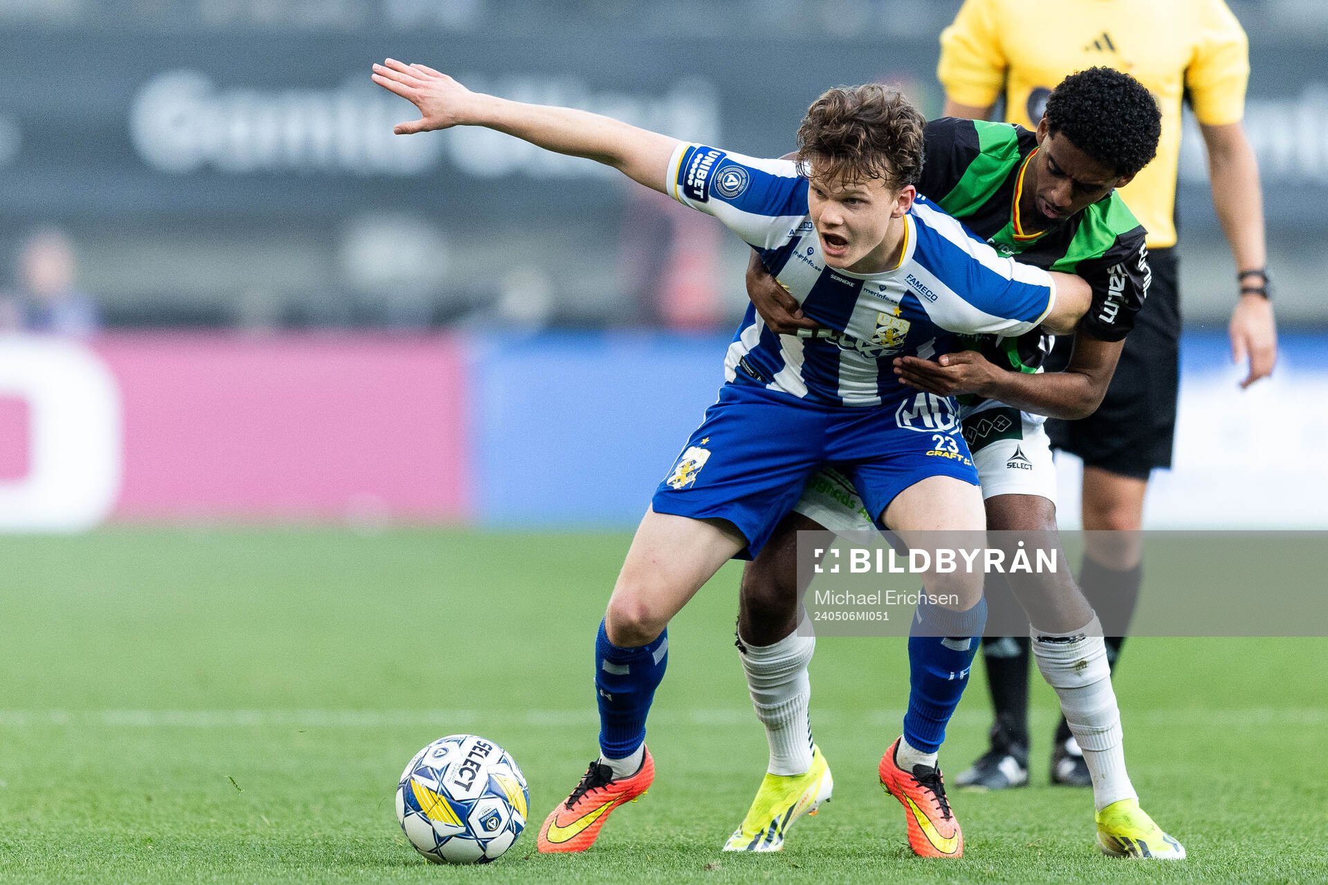 IFK Göteborgs Kolbeinn Thordarson och GAIS Harun Ibrahim