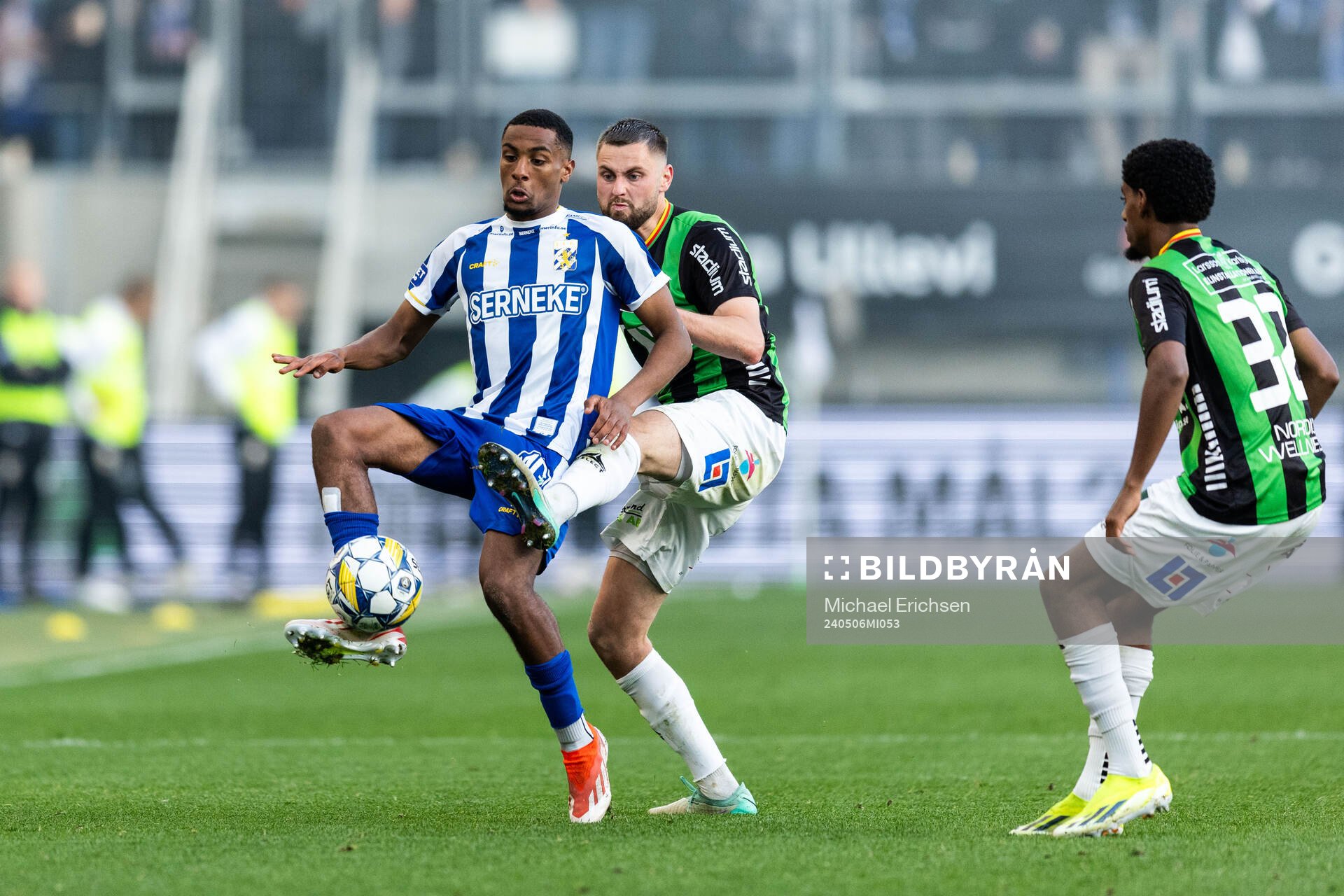 IFK Göteborgs Paulos Abraham och GAIS Axel Norén