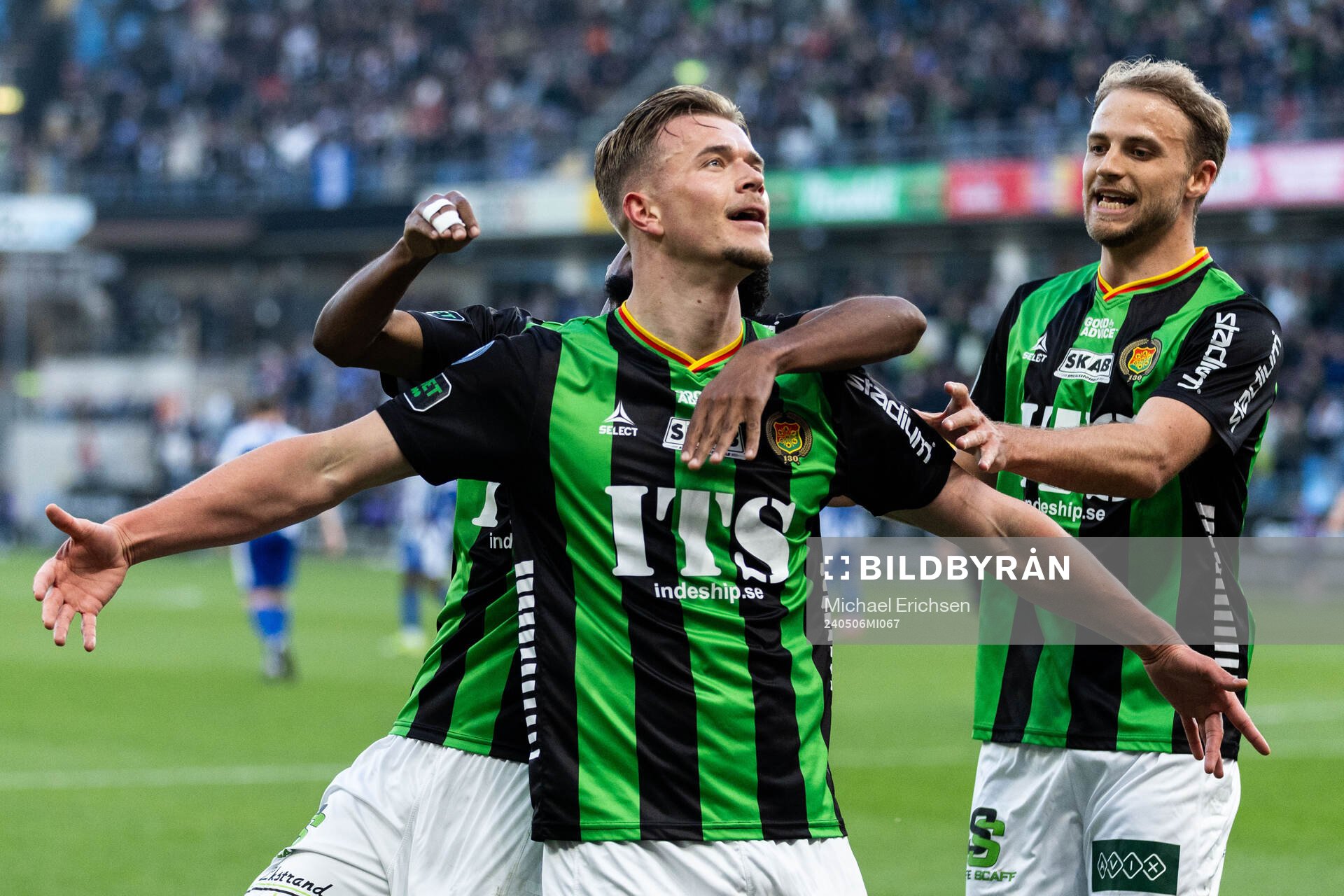 GAIS Alexander Ahl Holmström jublar