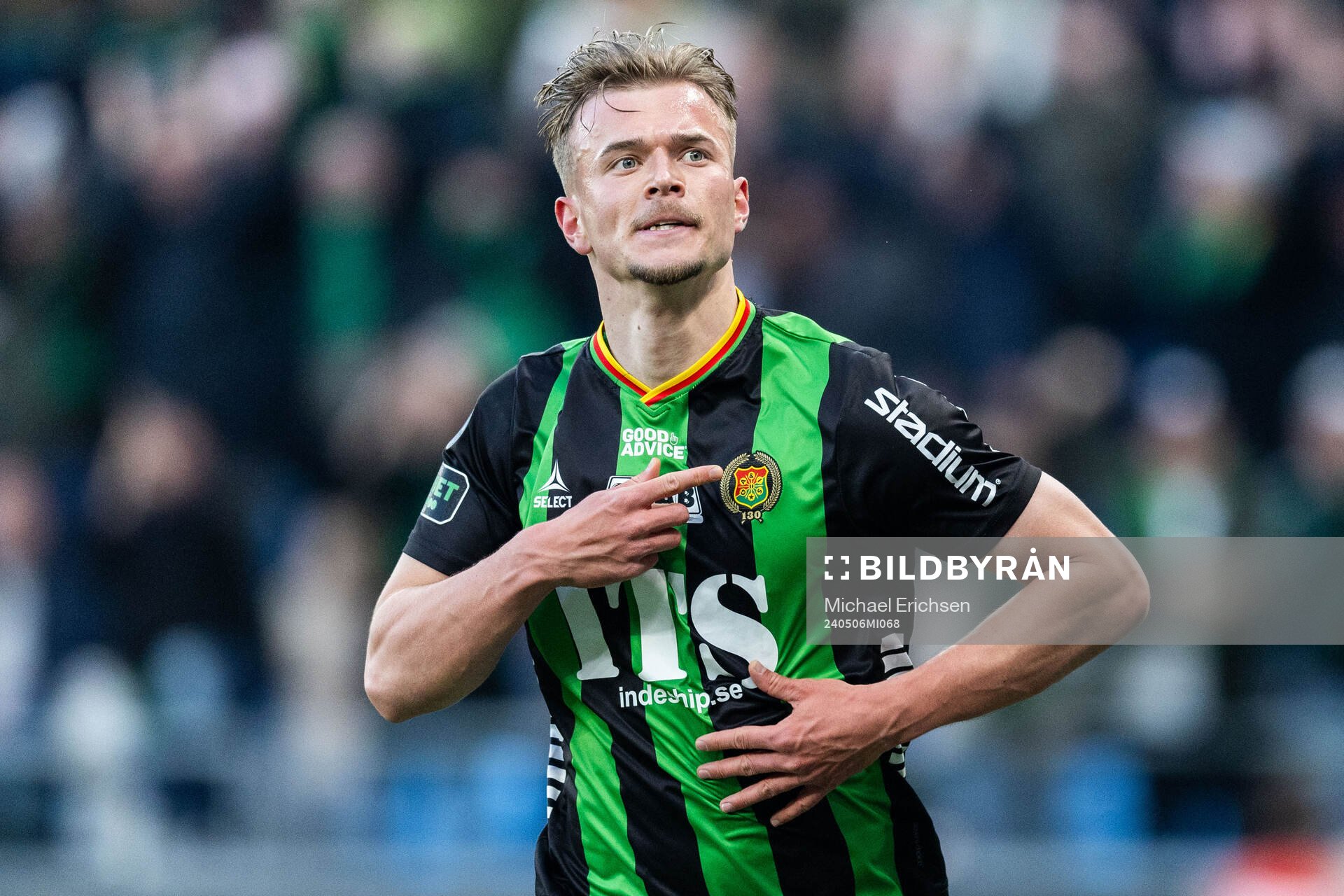 GAIS Alexander Ahl Holmström jublar