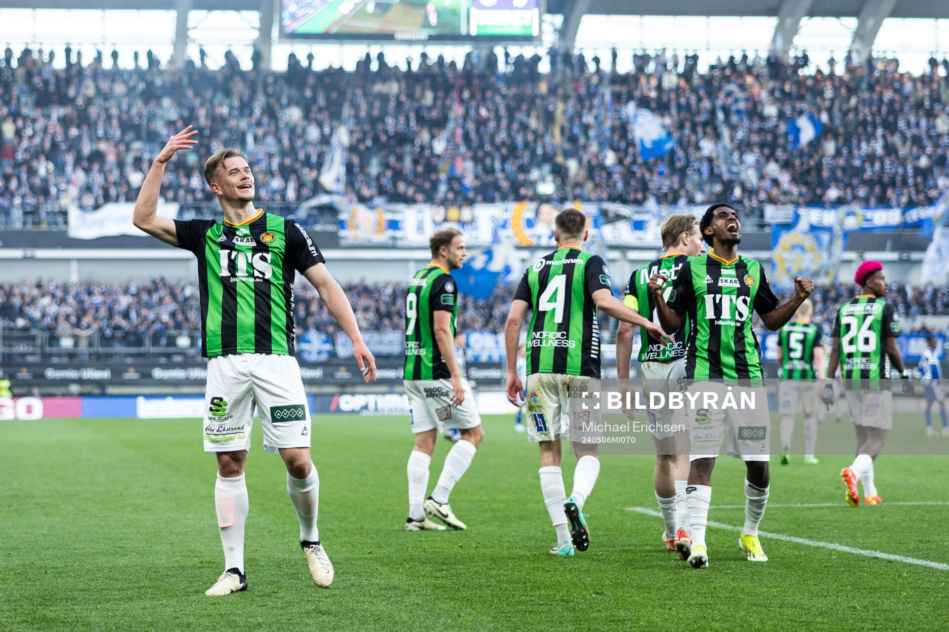 GAIS Alexander Ahl Holmström jublar