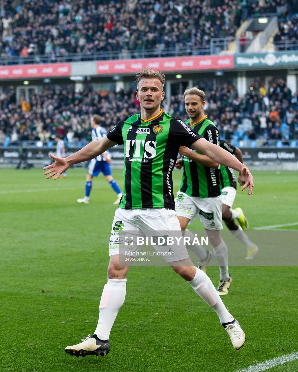 GAIS Alexander Ahl Holmström jublar
