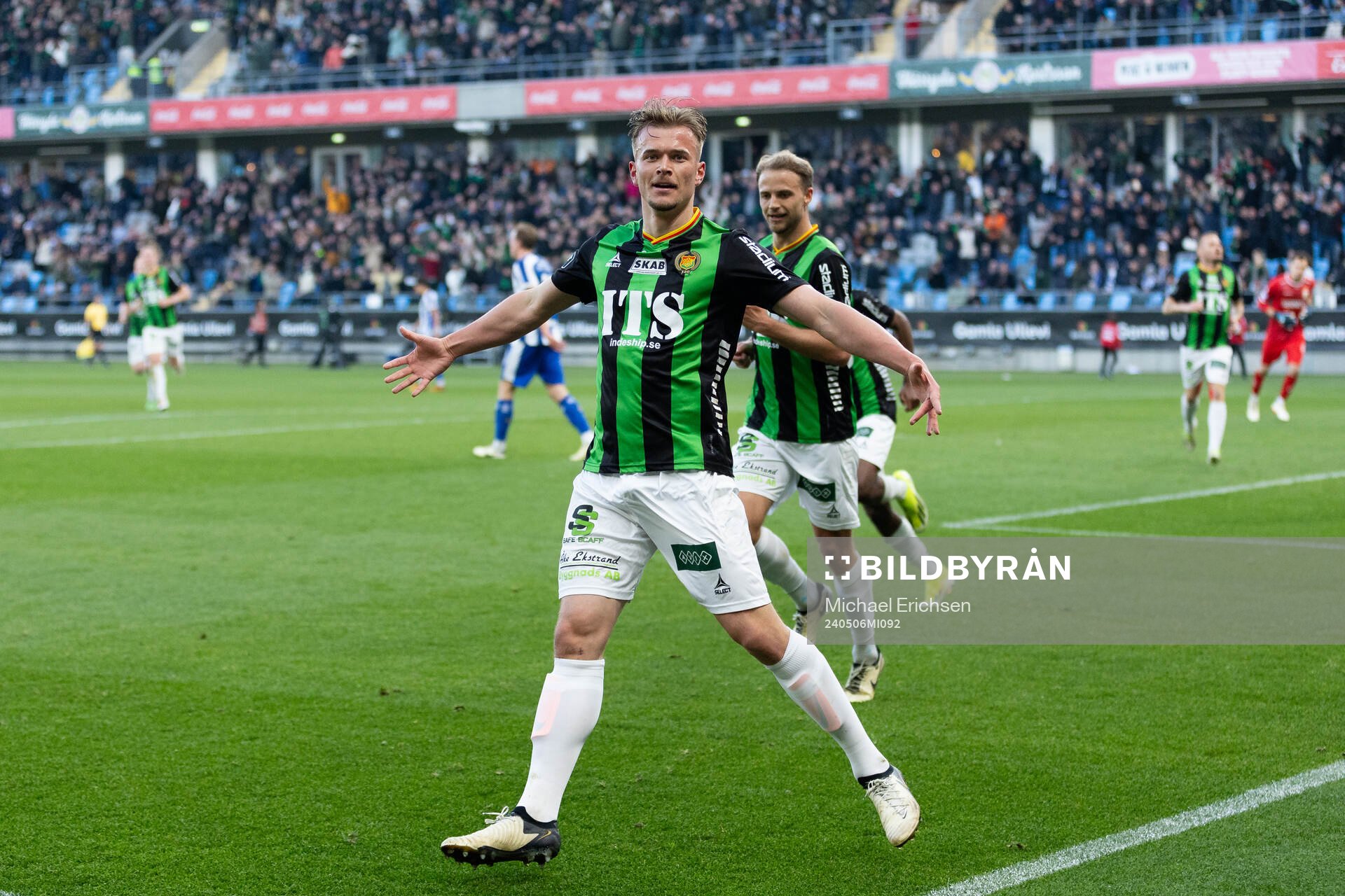 GAIS Alexander Ahl Holmström jublar