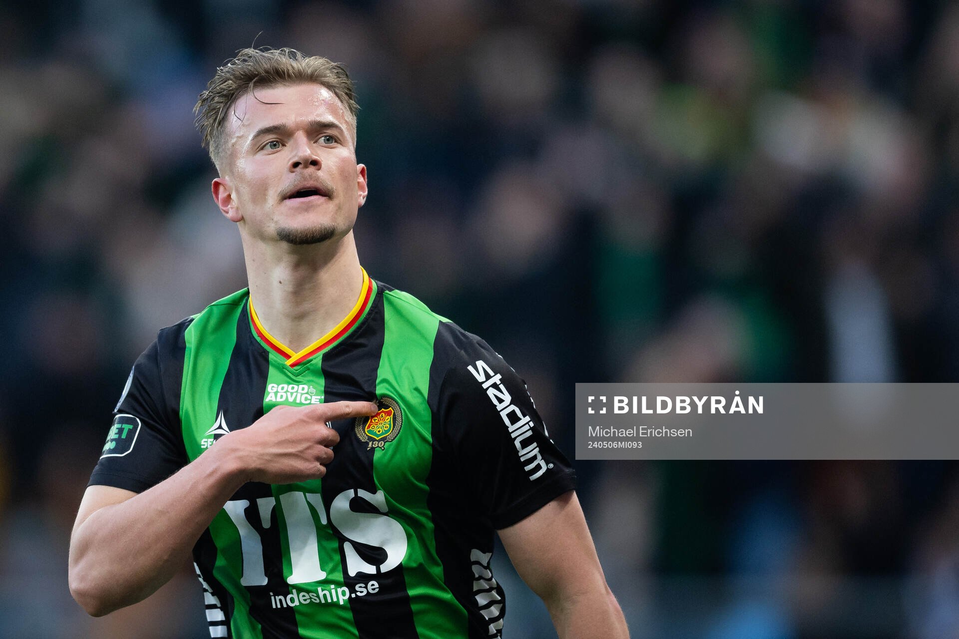 GAIS Alexander Ahl Holmström jublar
