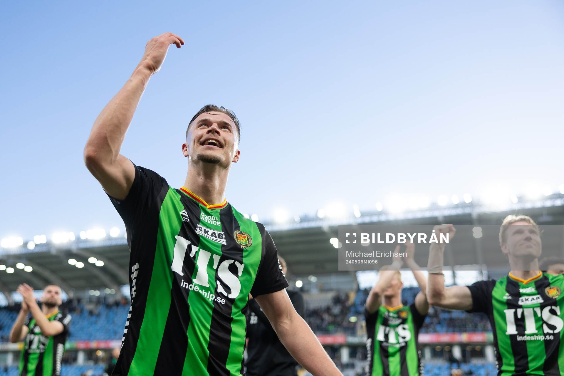 GAIS Alexander Ahl Holmström jublar