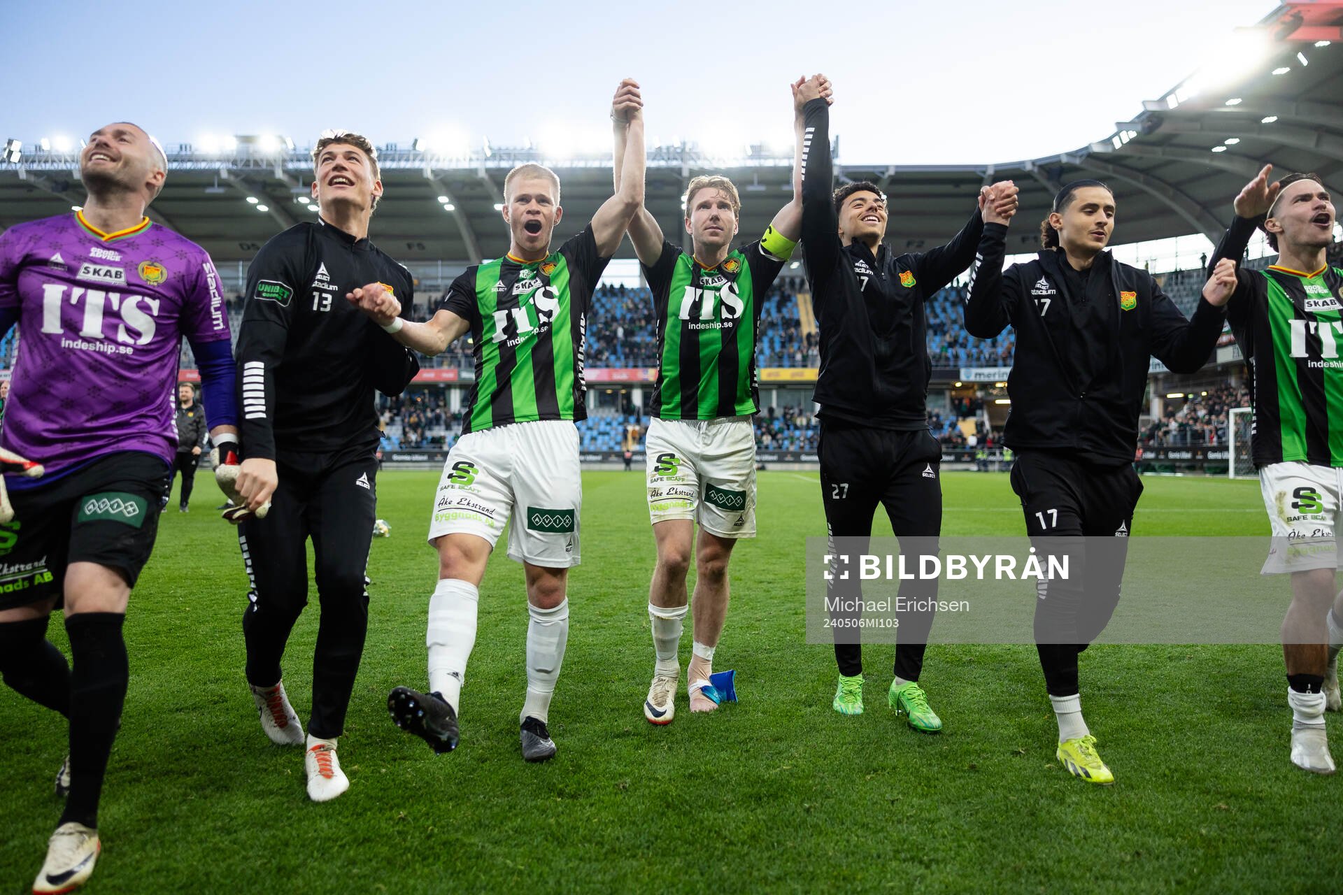 GAIS spelare jublar