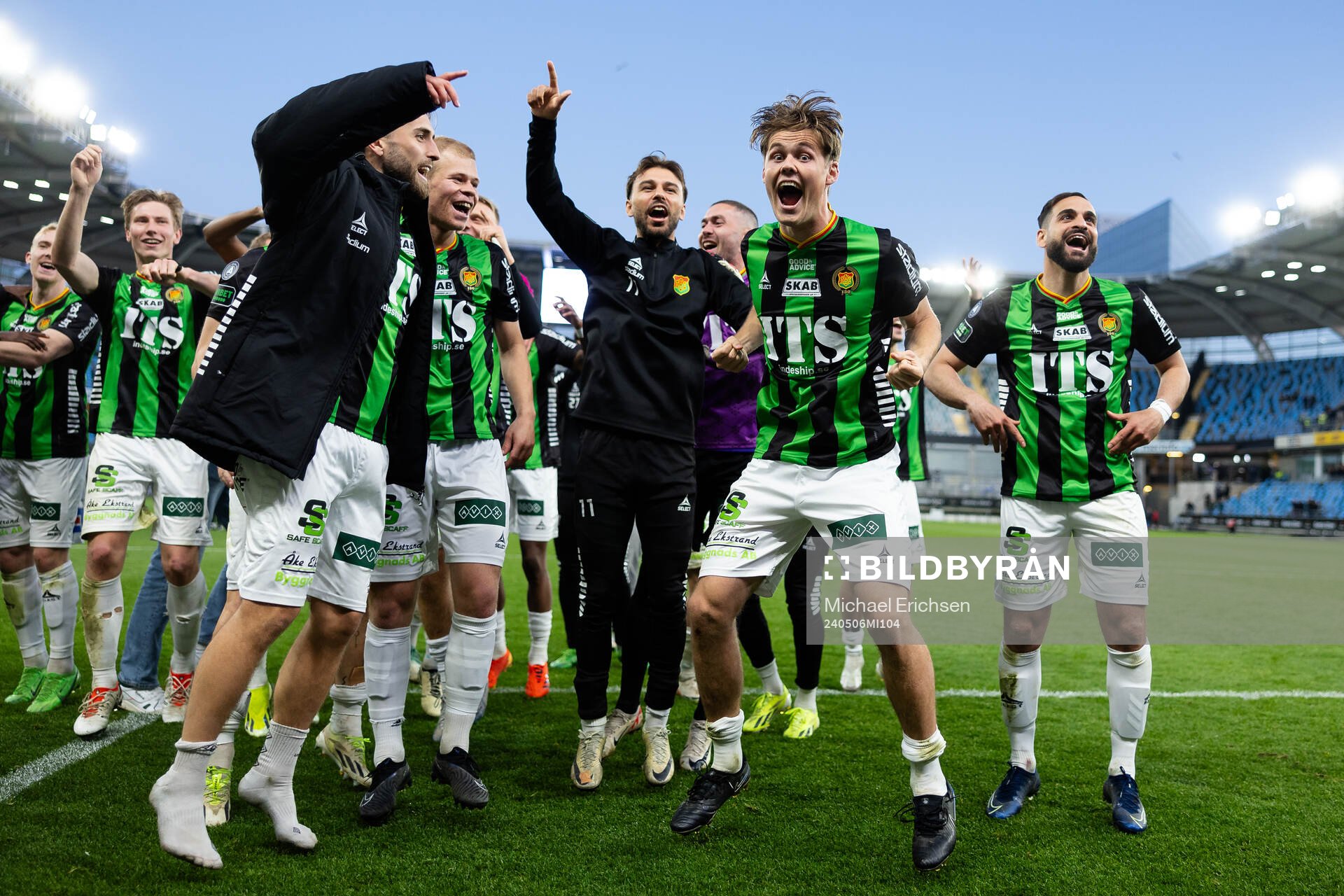 GAIS spelare jublar
