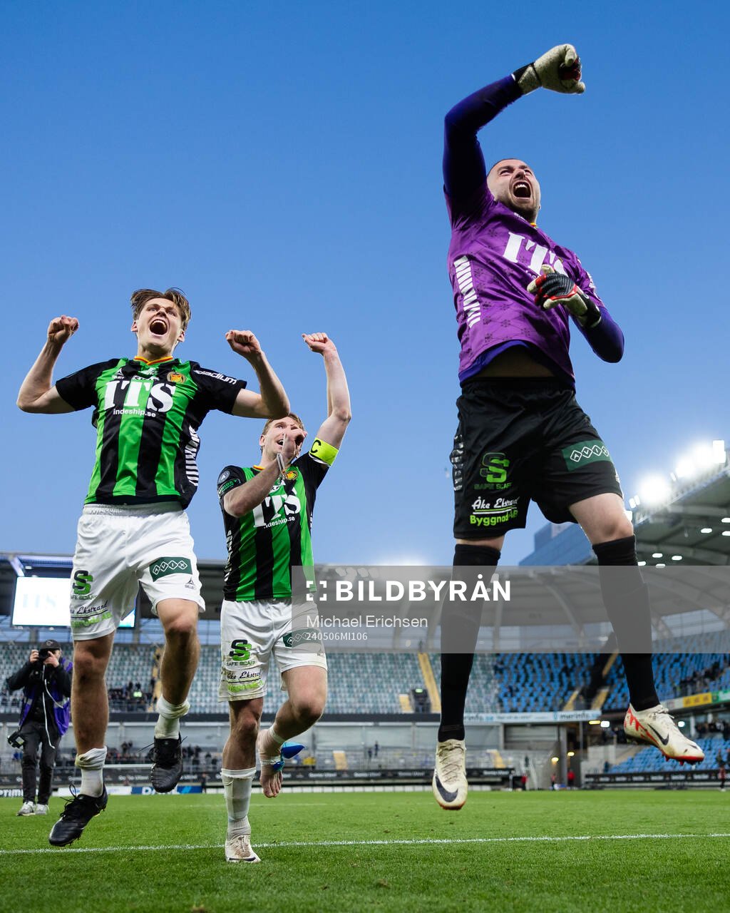 GAIS Axel Henriksson, August Wängberg och Mergim Krasniqi
