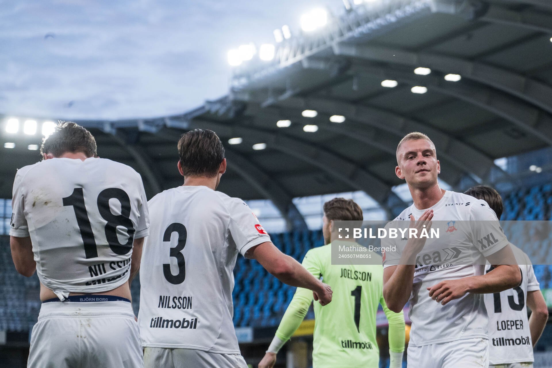 Helsingborgs Dennis Olsson jublar