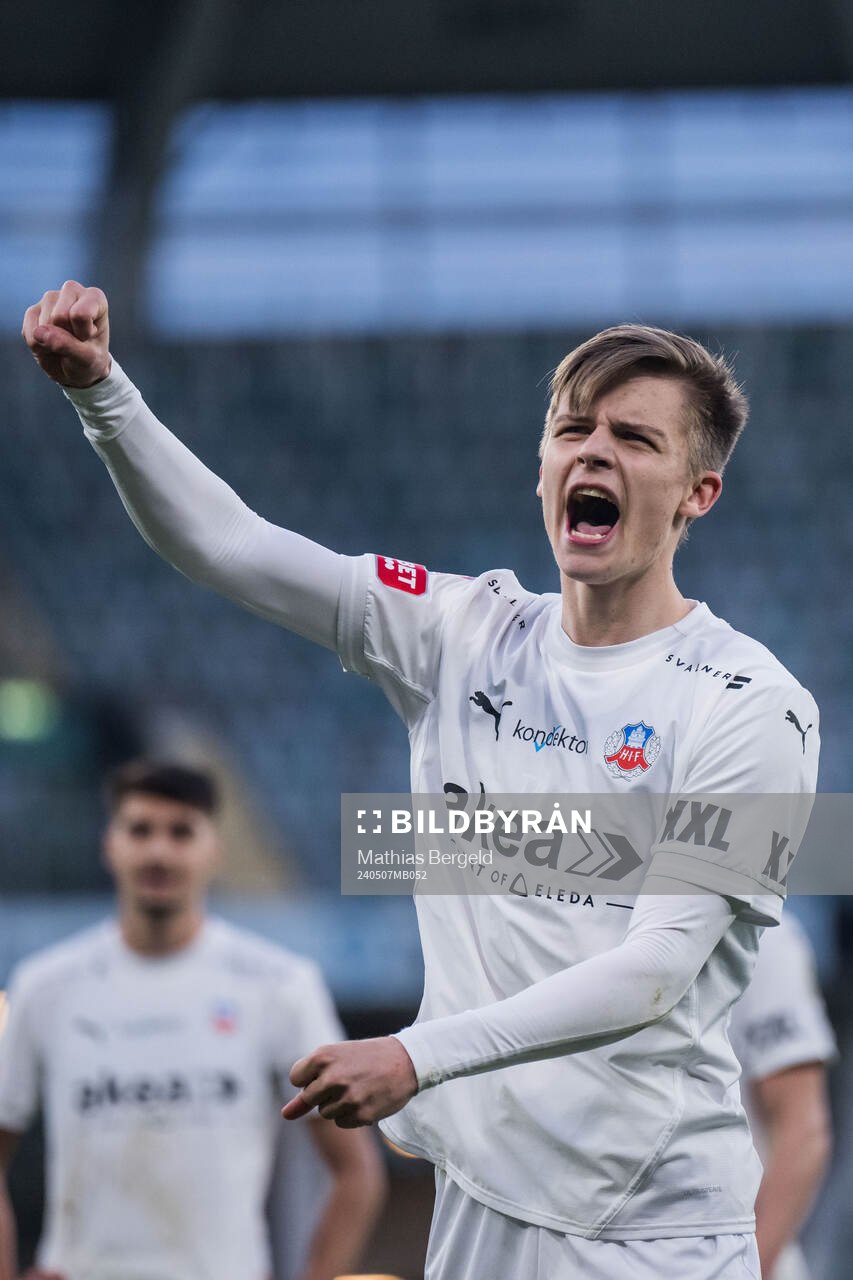 Helsingborgs Adrian Svanbäck jublar