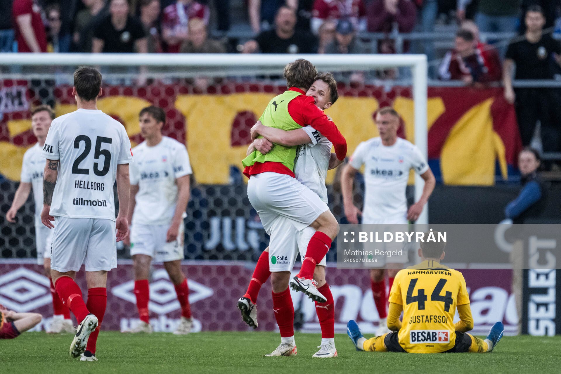 Helsingborgs Lukas Kjellnäs jublar