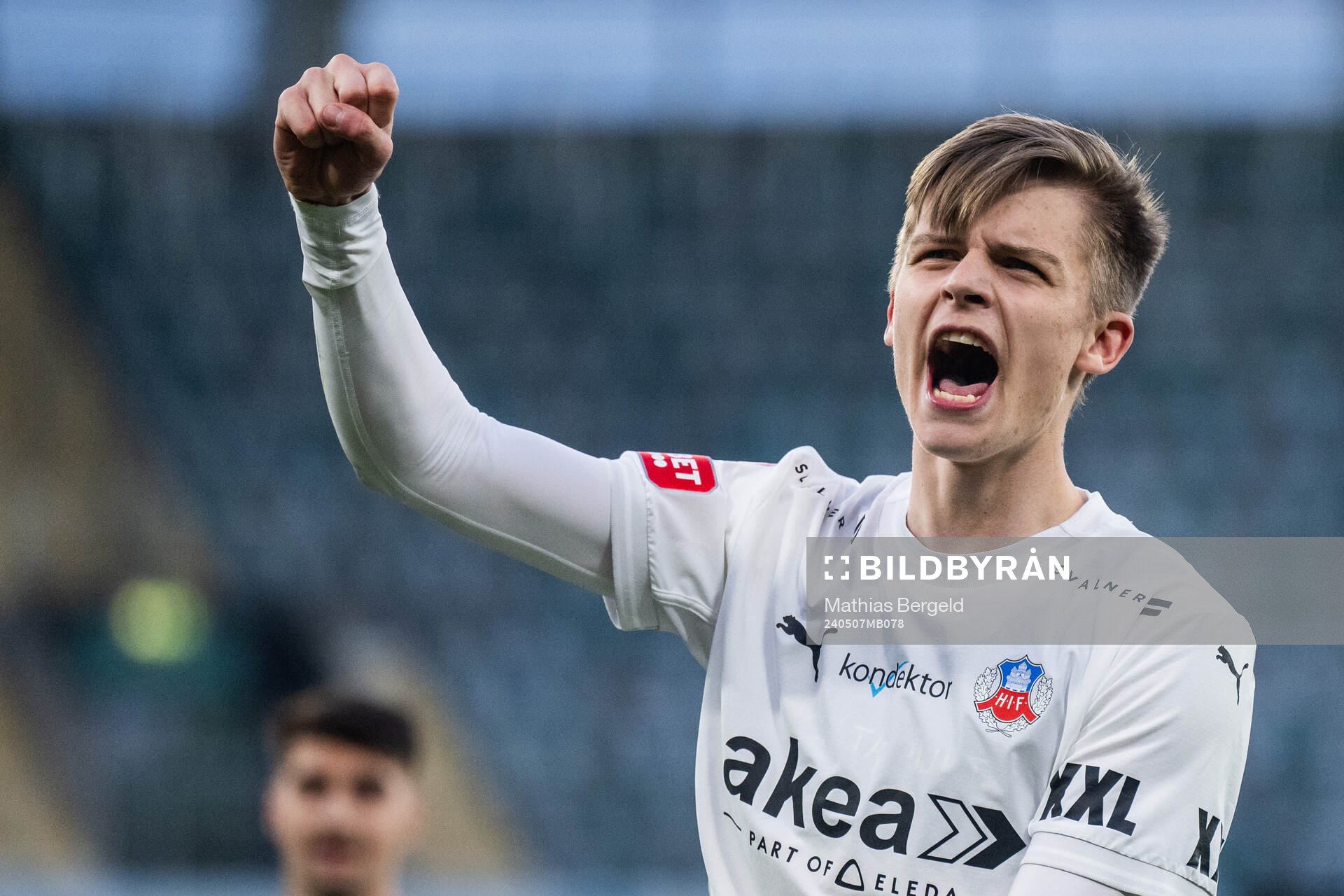 Helsingborgs Adrian Svanbäck jublar