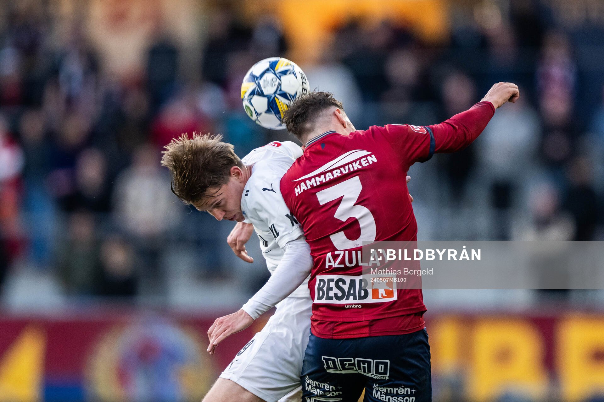 Helsingborgs Taylor Silverholt och Örgrytes Jonathan Azulay
