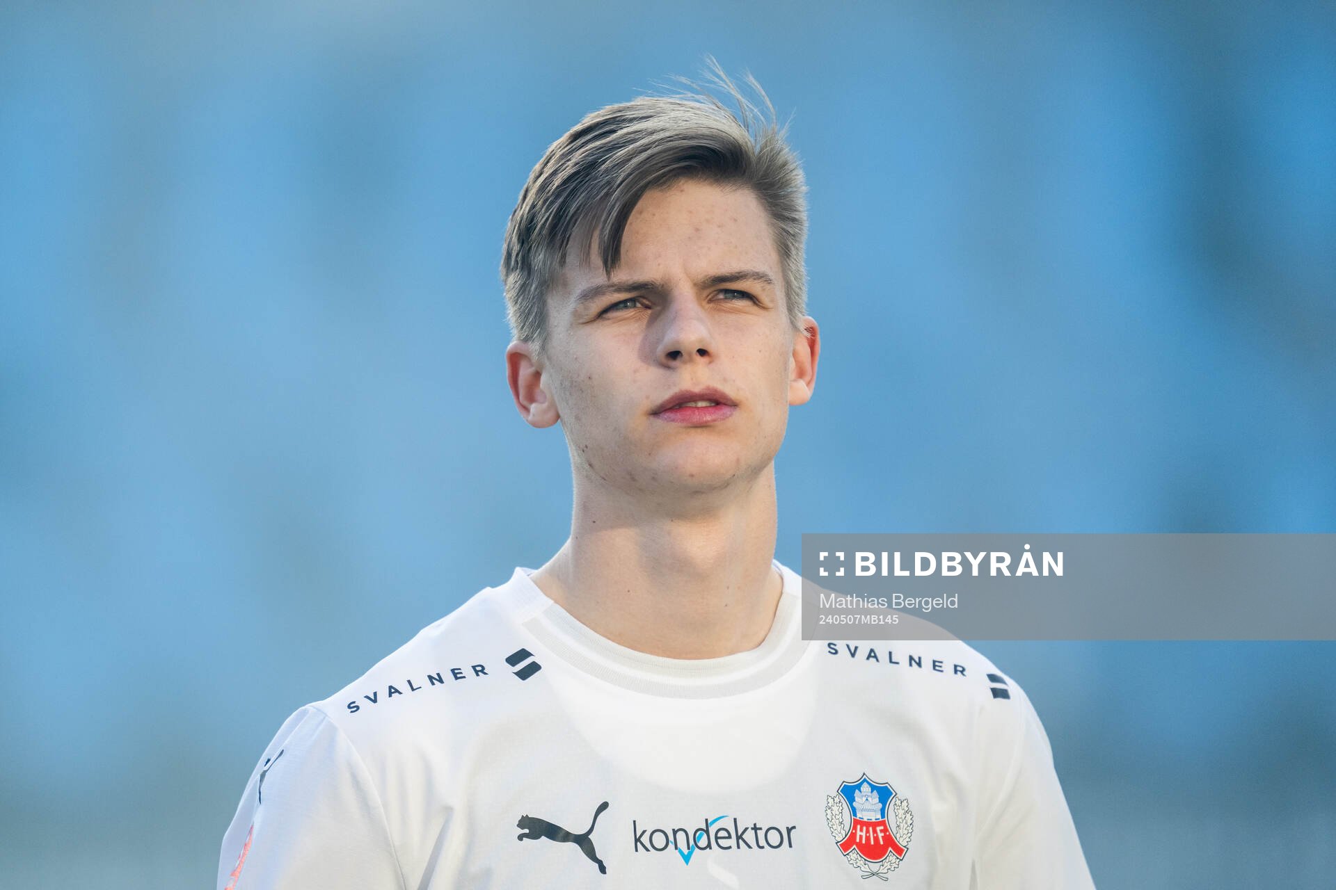 Helsingborgs Adrian Svanbäck vid line-up
