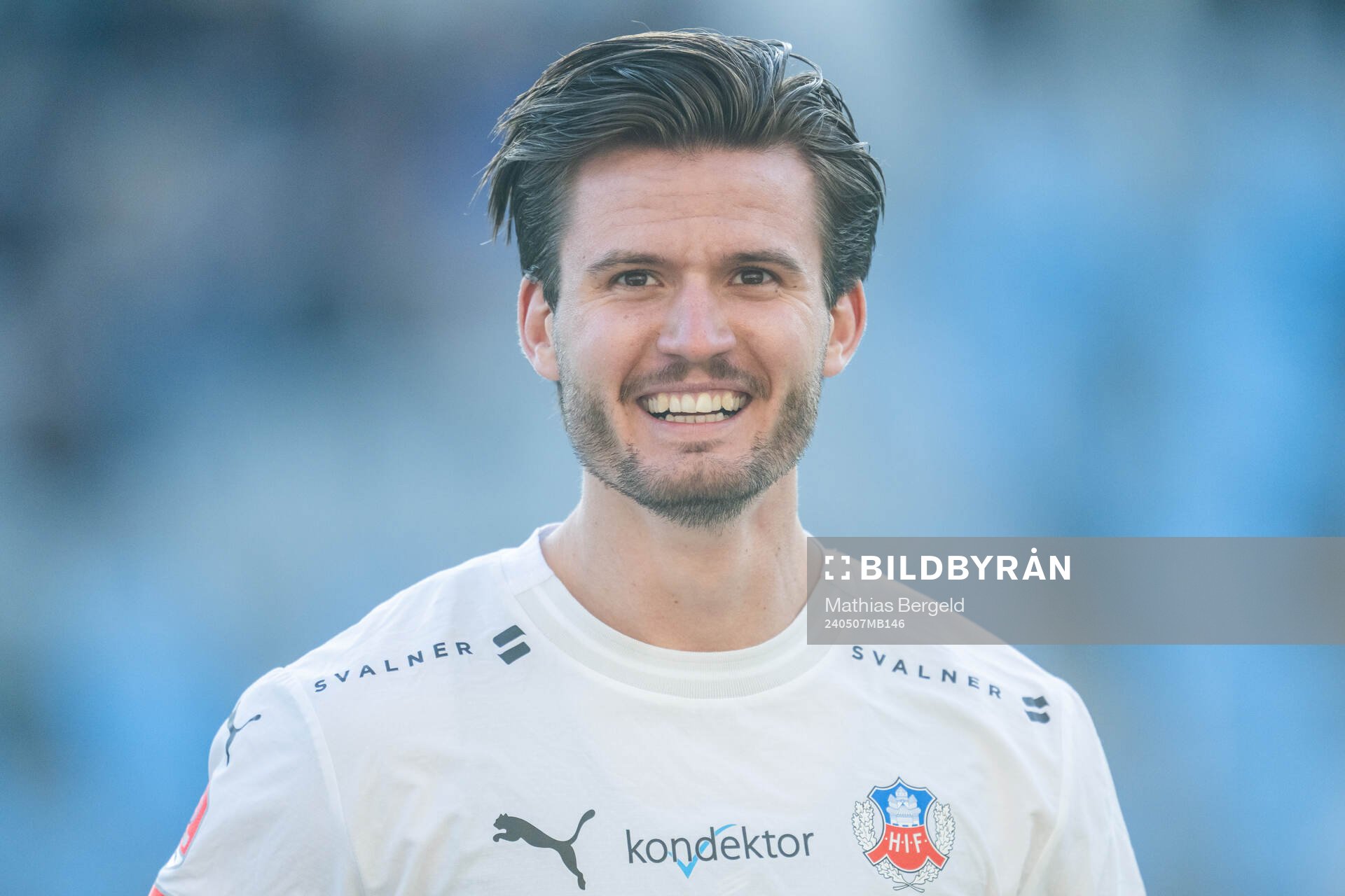 Helsingborgs Wilhelm Loeper vid line-up