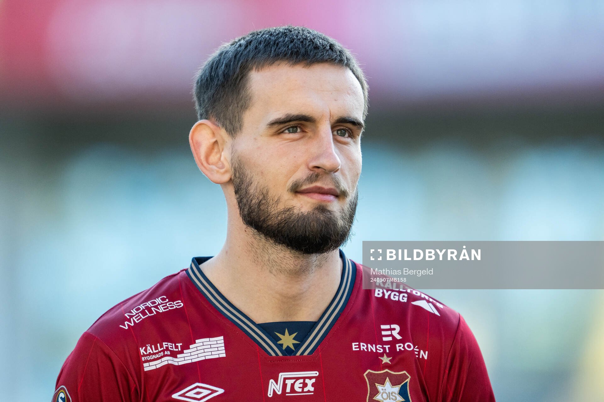 Örgrytes Erion Sadiku vid line-up