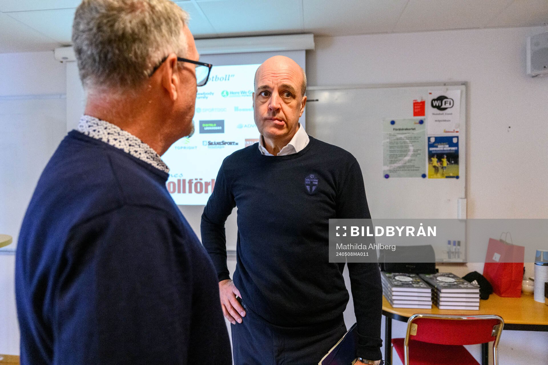 Peter Ekvall, VD Skånes fotbollsförbund och Fredrik