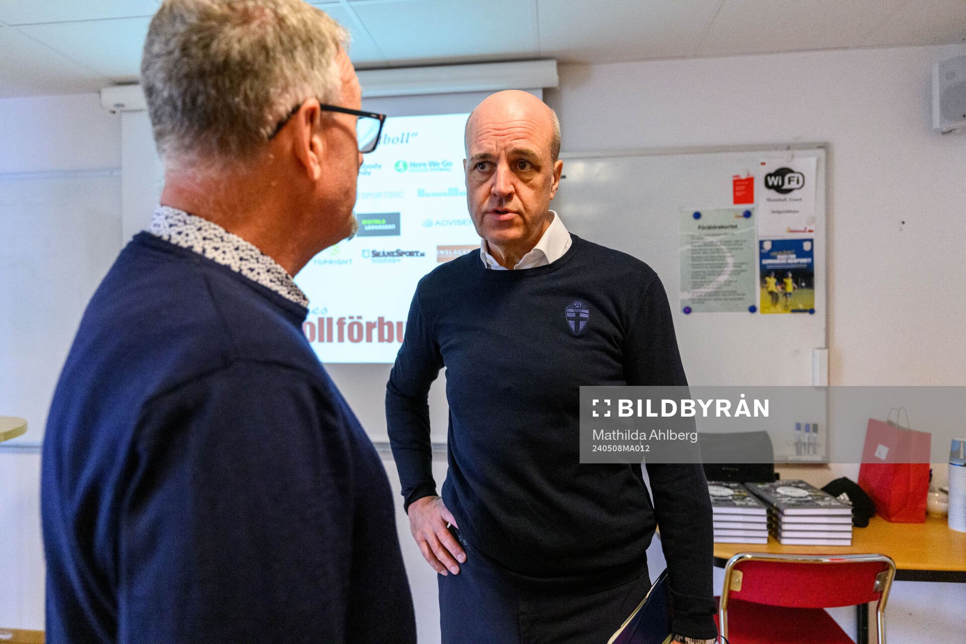Peter Ekvall, VD Skånes fotbollsförbund och Fredrik