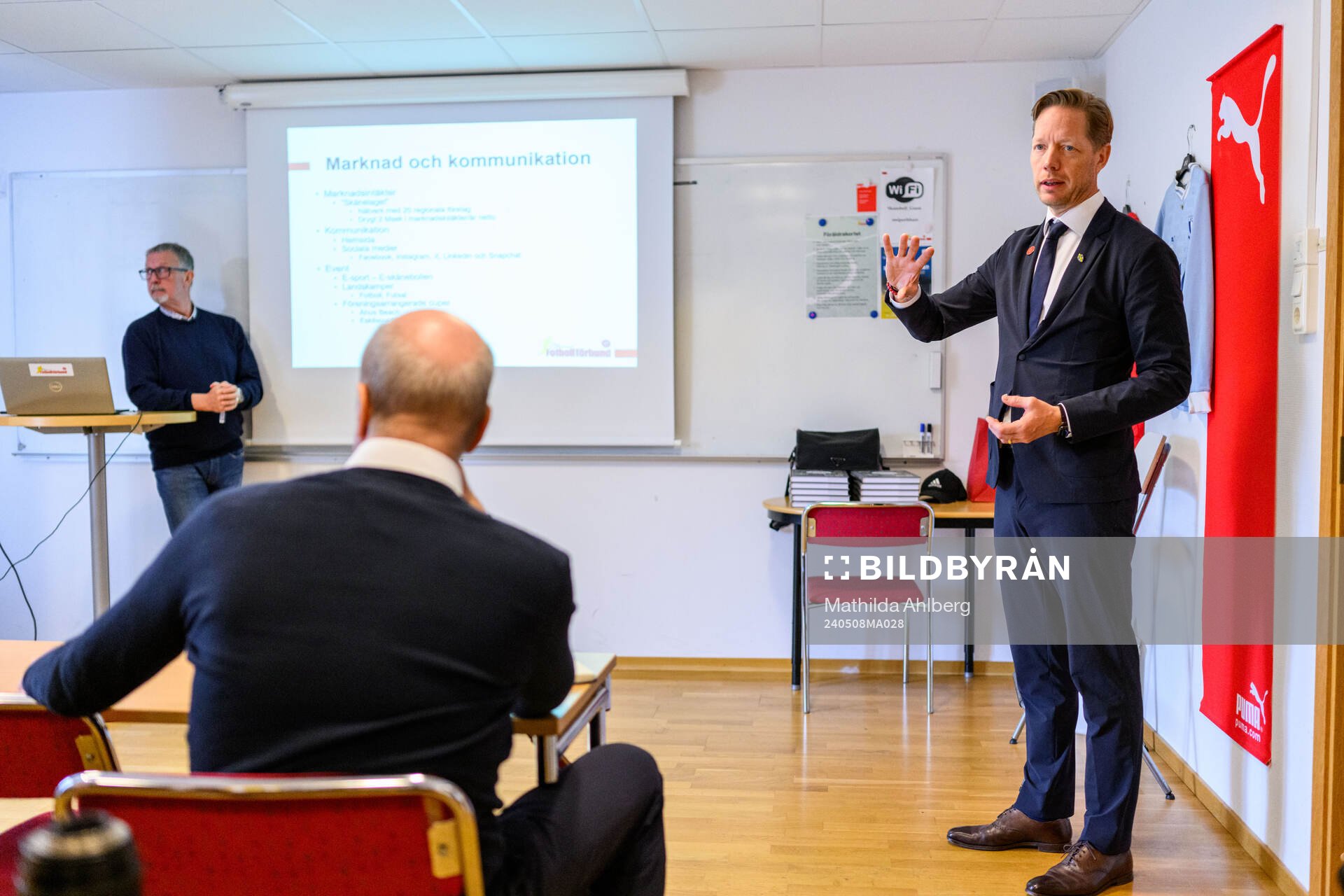 Peter Ekvall, VD Skånes fotbollsförbund, Martin Åkerman,