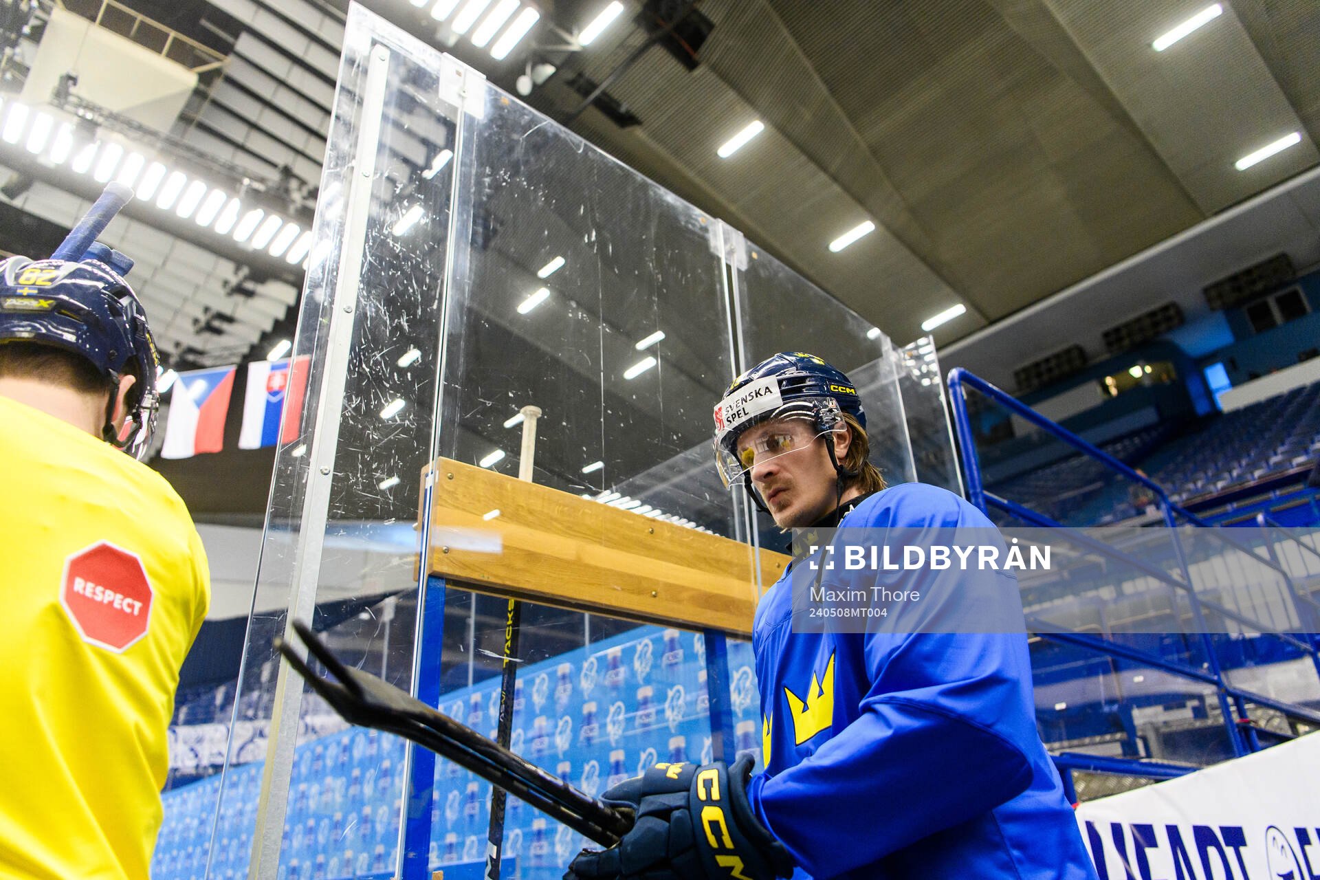 Marcus Sörensen of Sweden at a practice session