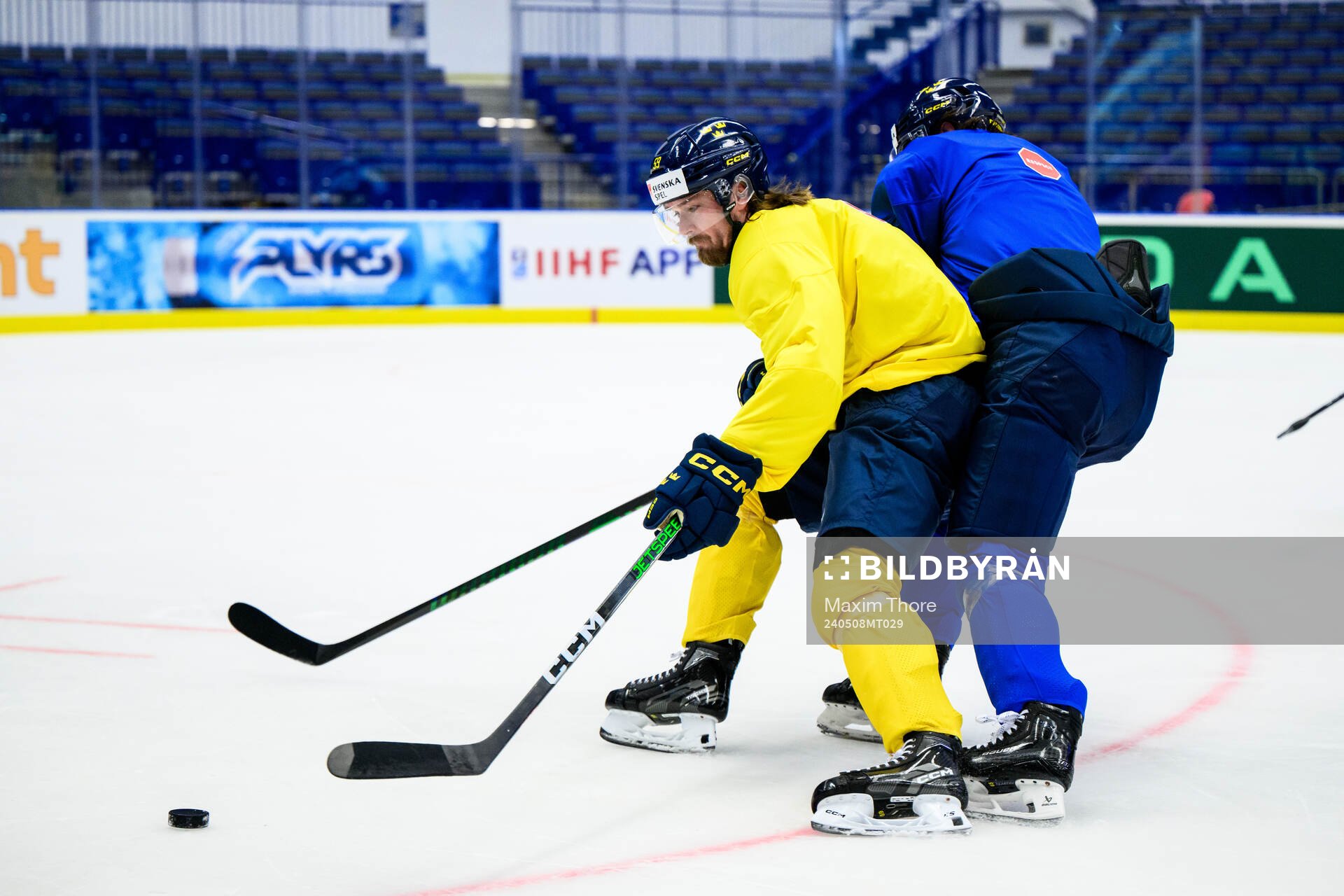 Linus Johansson of Sweden at a practice session