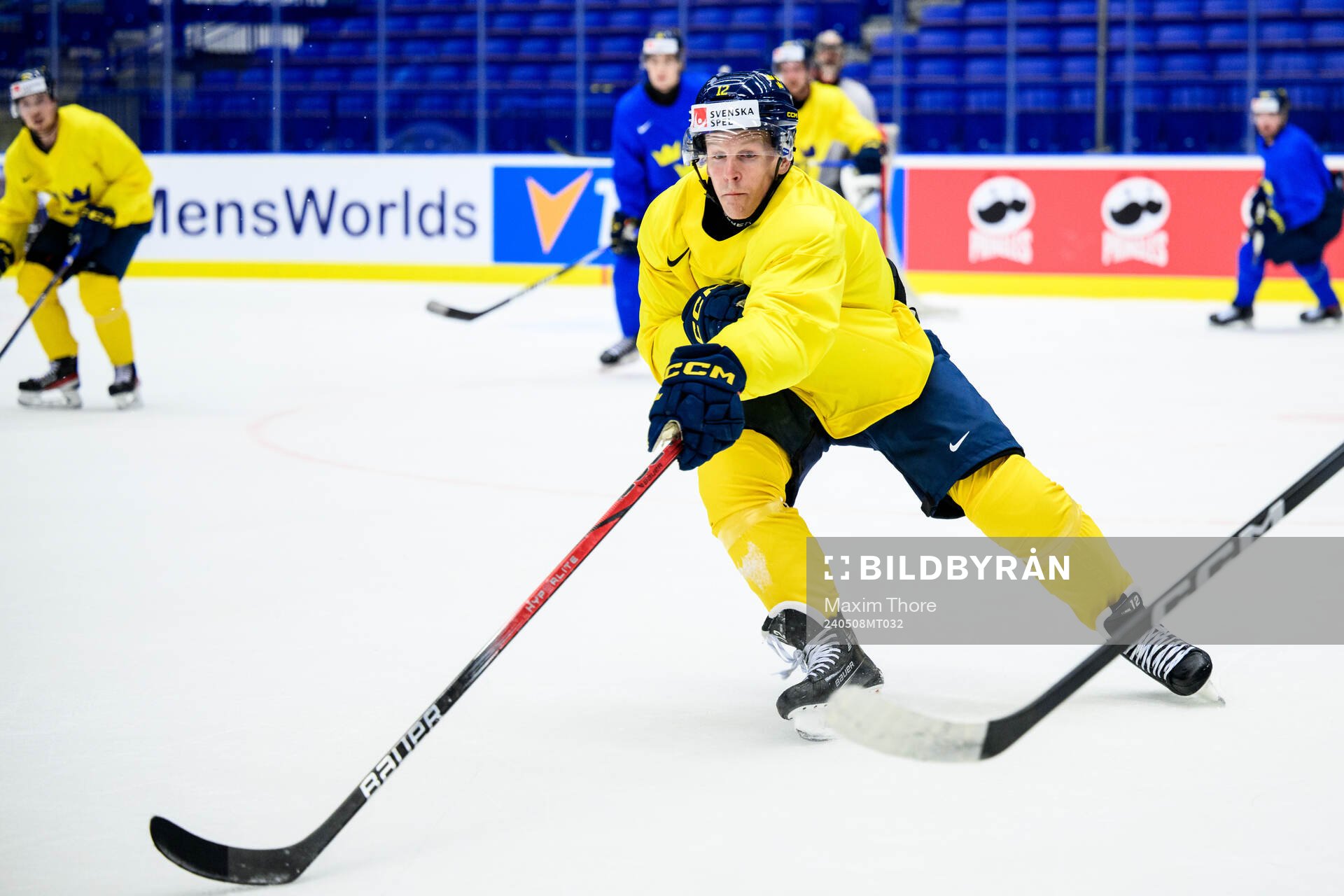 Max Friberg of Sweden at a practice session