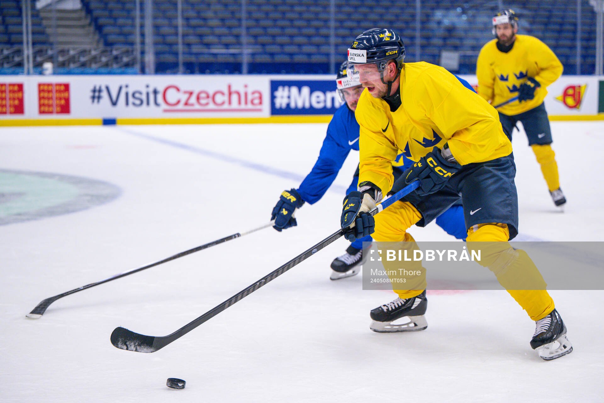 Tim Heed of Sweden at a practice session