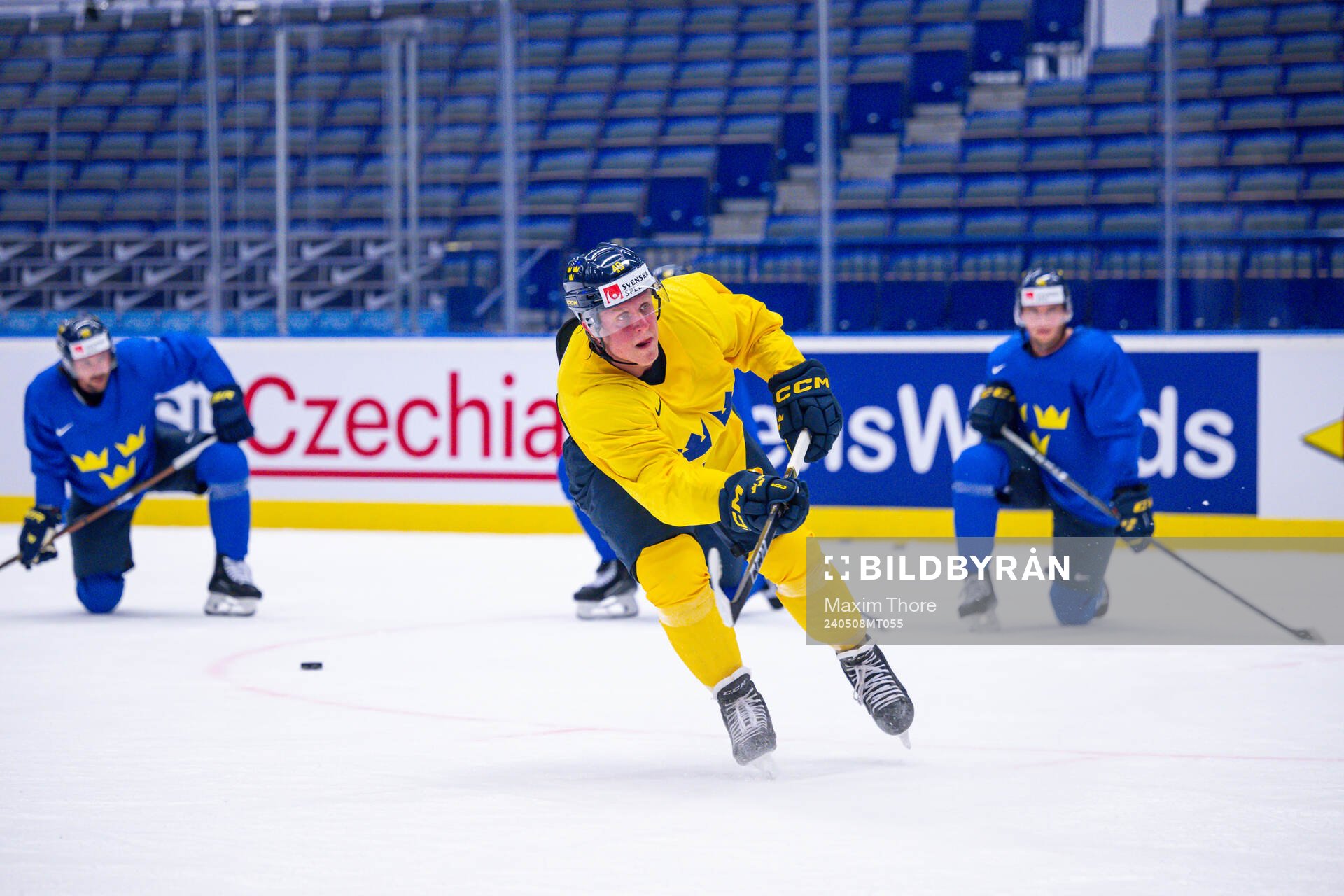 Fabian Zetterlund of Sweden at a practice session