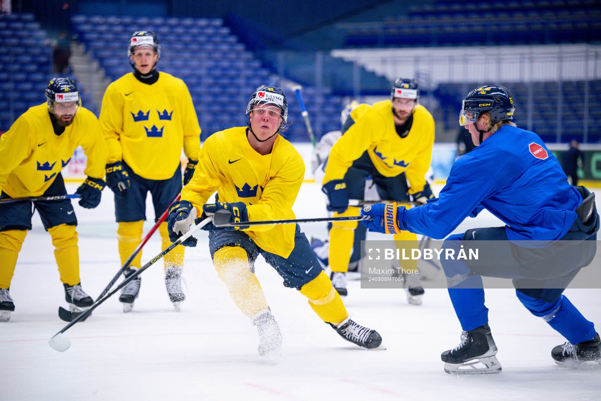 Fabian Zetterlund of Sweden at a practice session