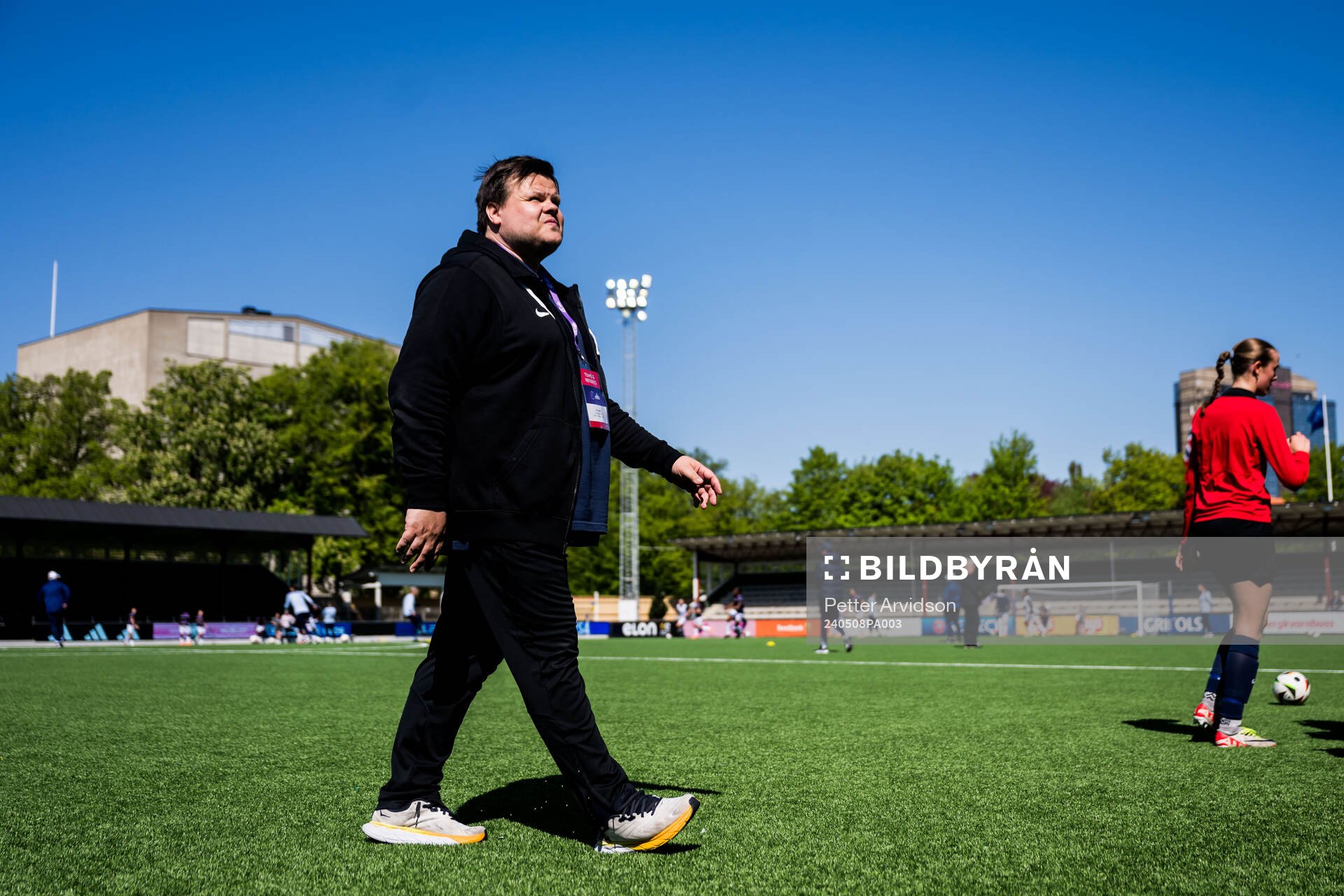 Head coach Børje Sørensen of Norway ahead ofof the UEFA