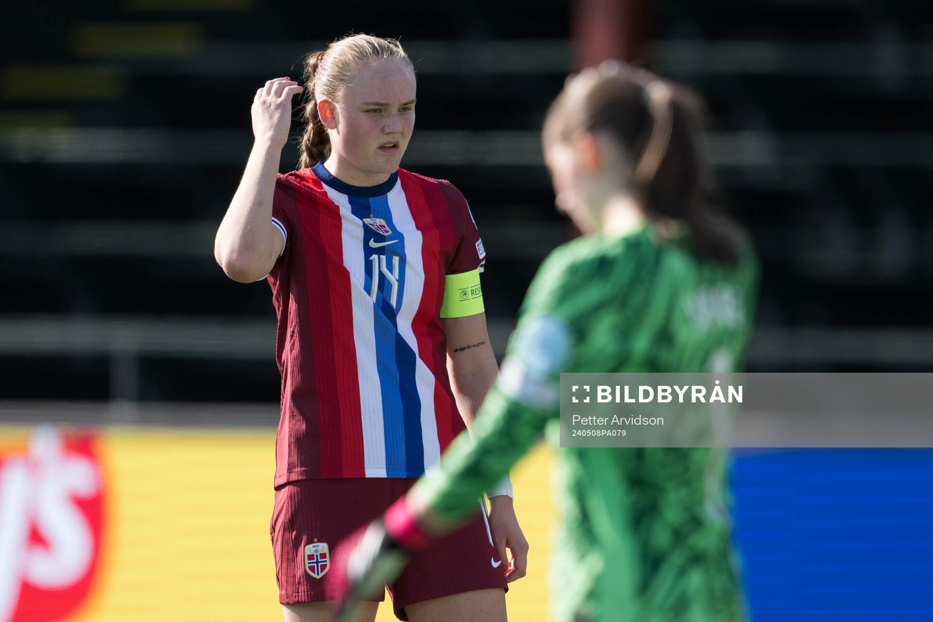 Tuva Olaussen Sagen of Norway looks dejected