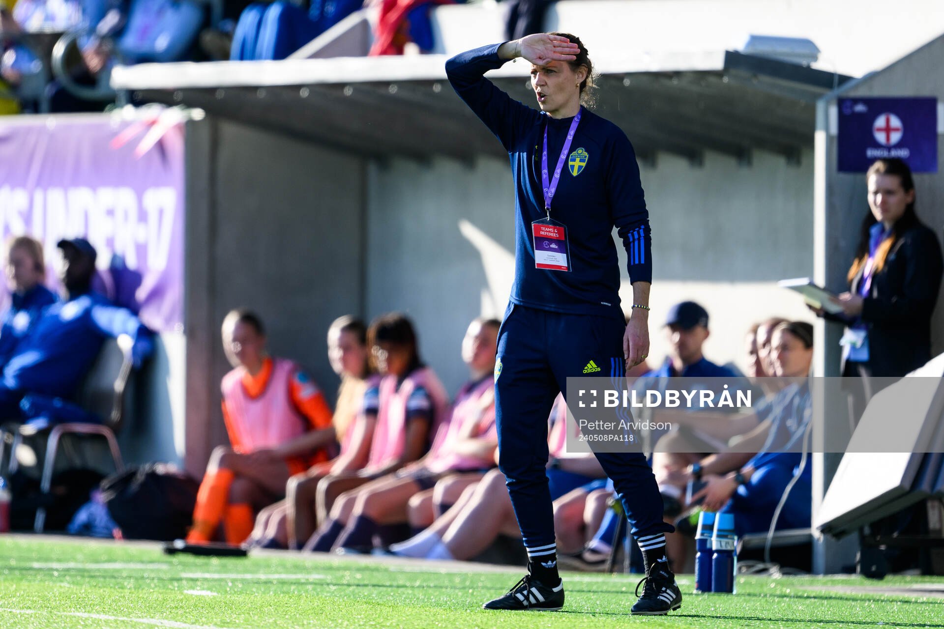 Head coach Lovisa Delby of Sweden