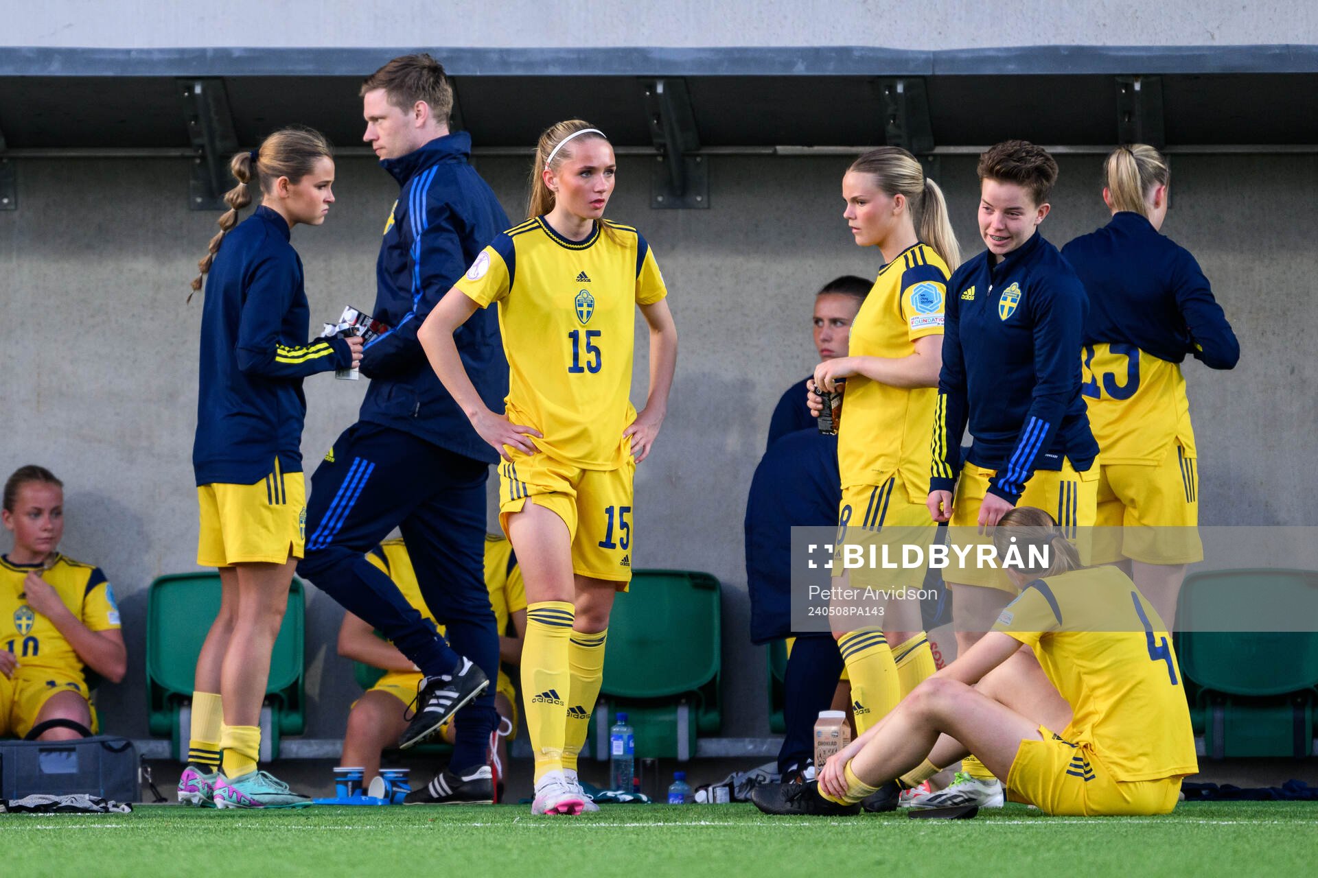 Carmen Cernjul of Sweden looks dejected