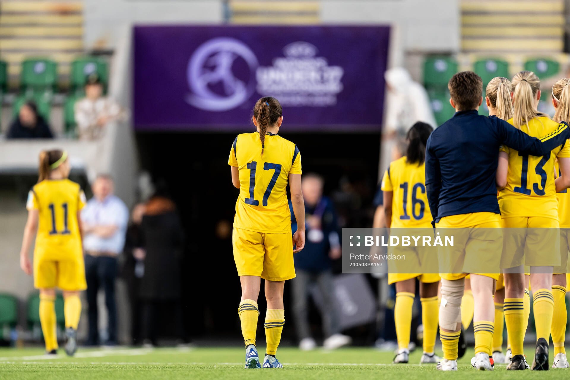 Moa Svensson of Sweden looks dejected