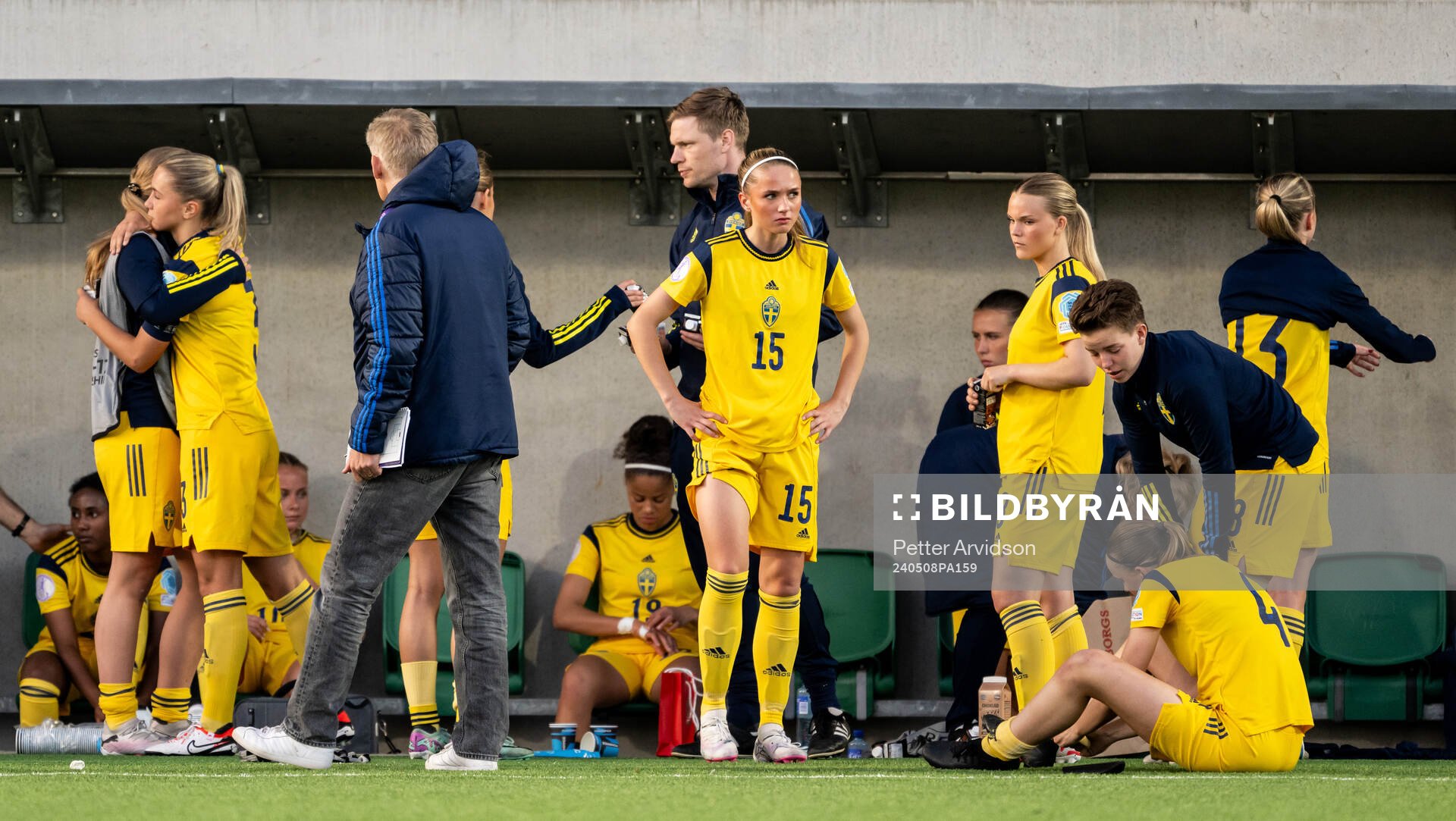 Carmen Cernjul of Sweden looks dejected